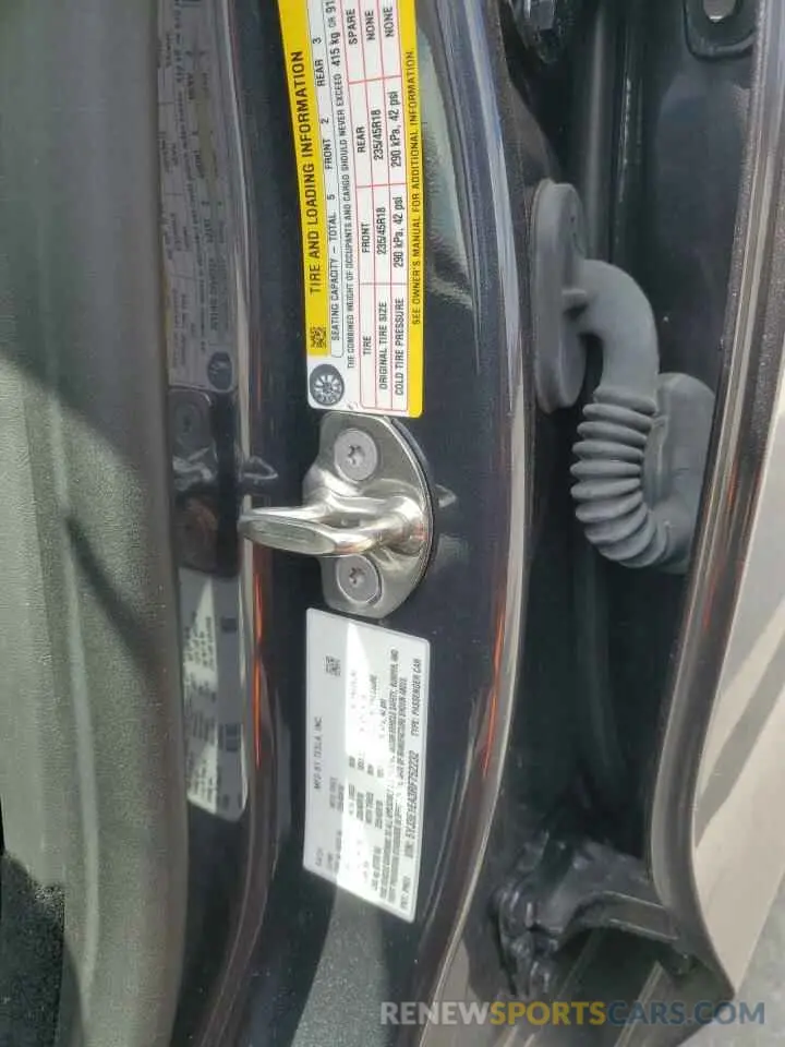 12 fotografías del automóvil dañado 5YJ3E1EA3RF752232 TESLA MODEL 3 2024