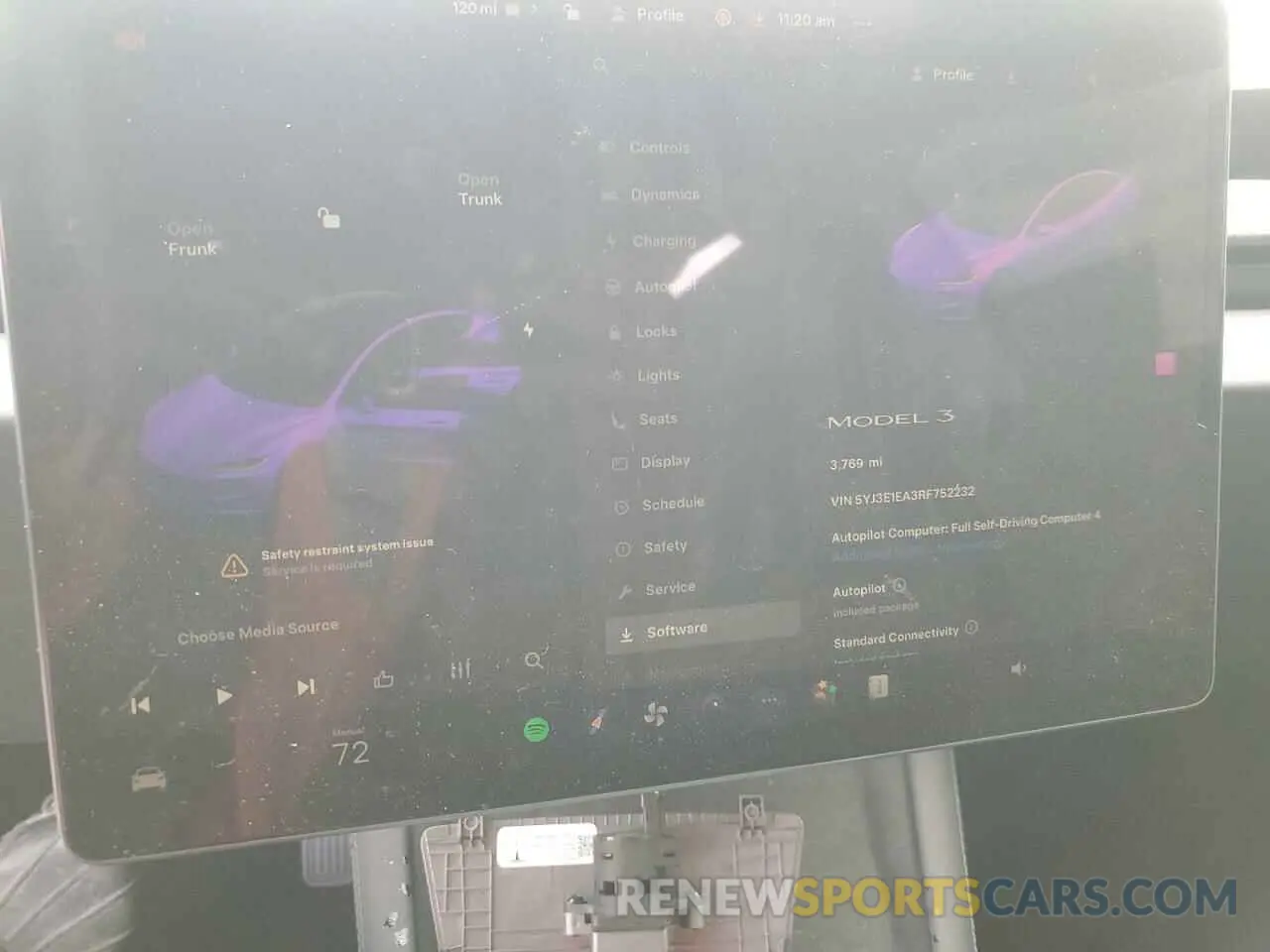 9 fotografías del automóvil dañado 5YJ3E1EA3RF752232 TESLA MODEL 3 2024