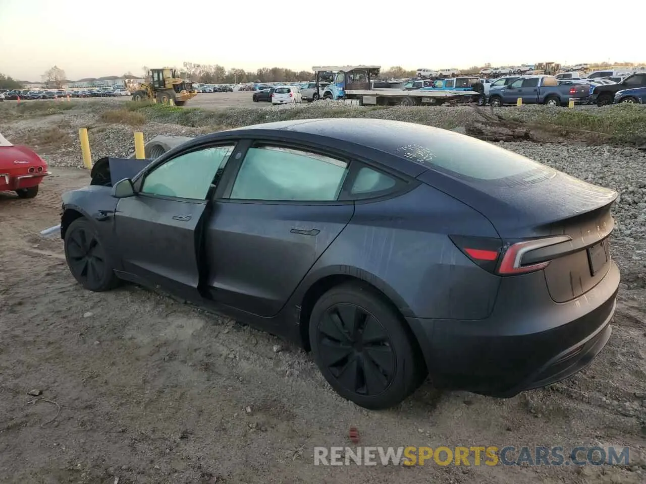2 fotografías del automóvil dañado 5YJ3E1EA3RF756099 TESLA MODEL 3 2024