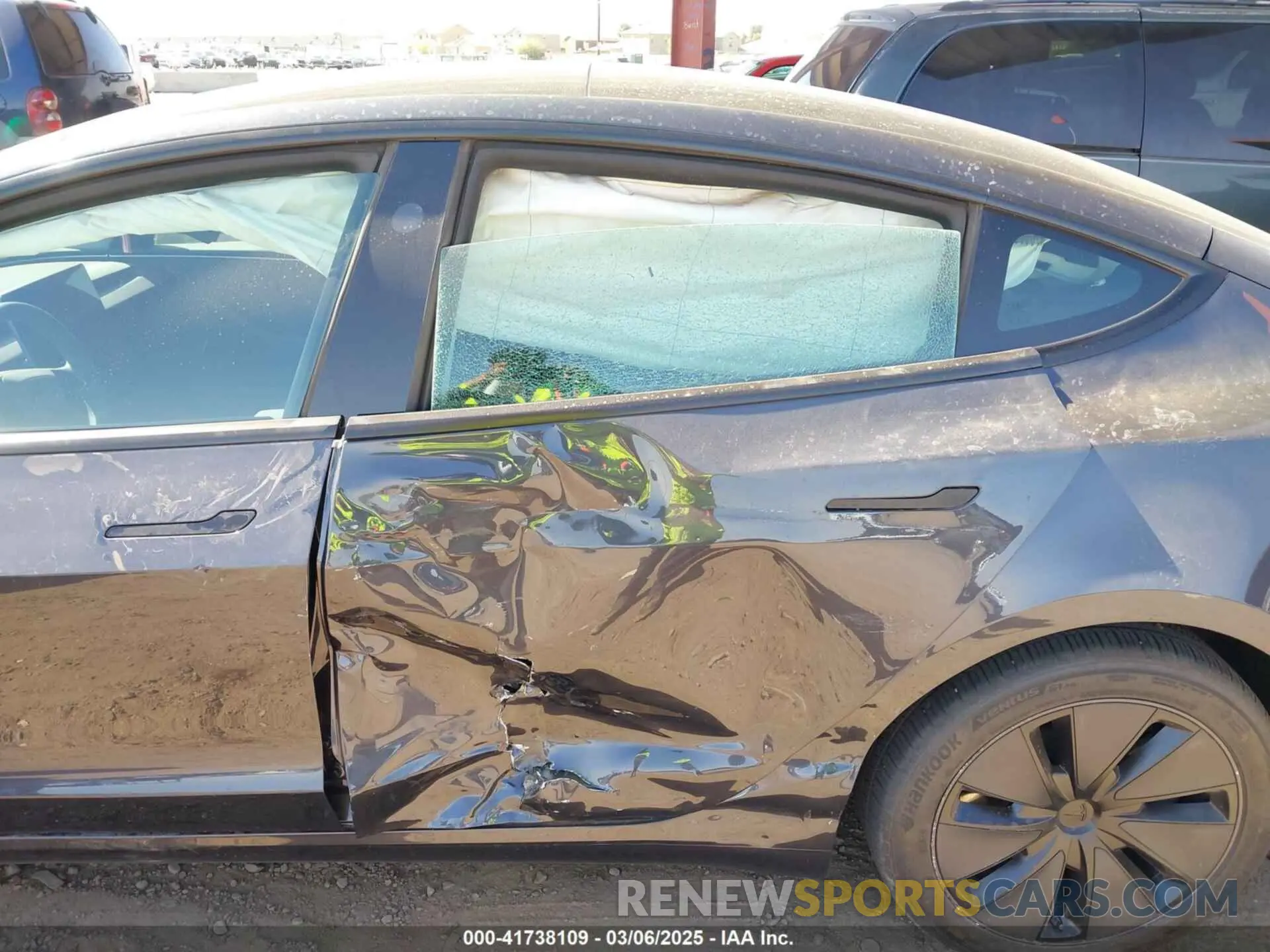 6 fotografías del automóvil dañado 5YJ3E1EA3RF771010 TESLA MODEL 3 2024
