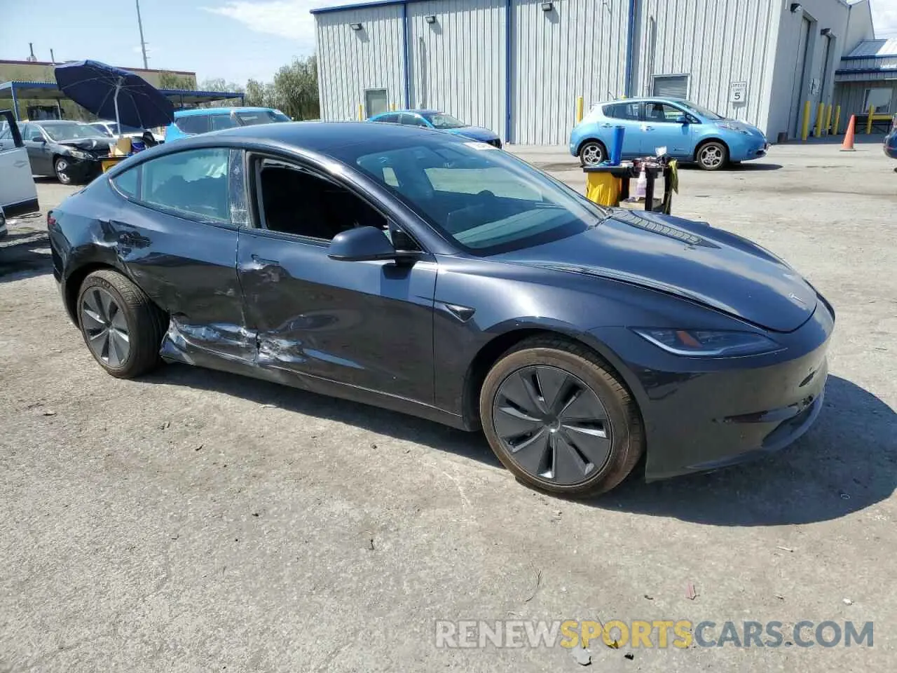 4 fotografías del automóvil dañado 5YJ3E1EA3RF784534 TESLA MODEL 3 2024