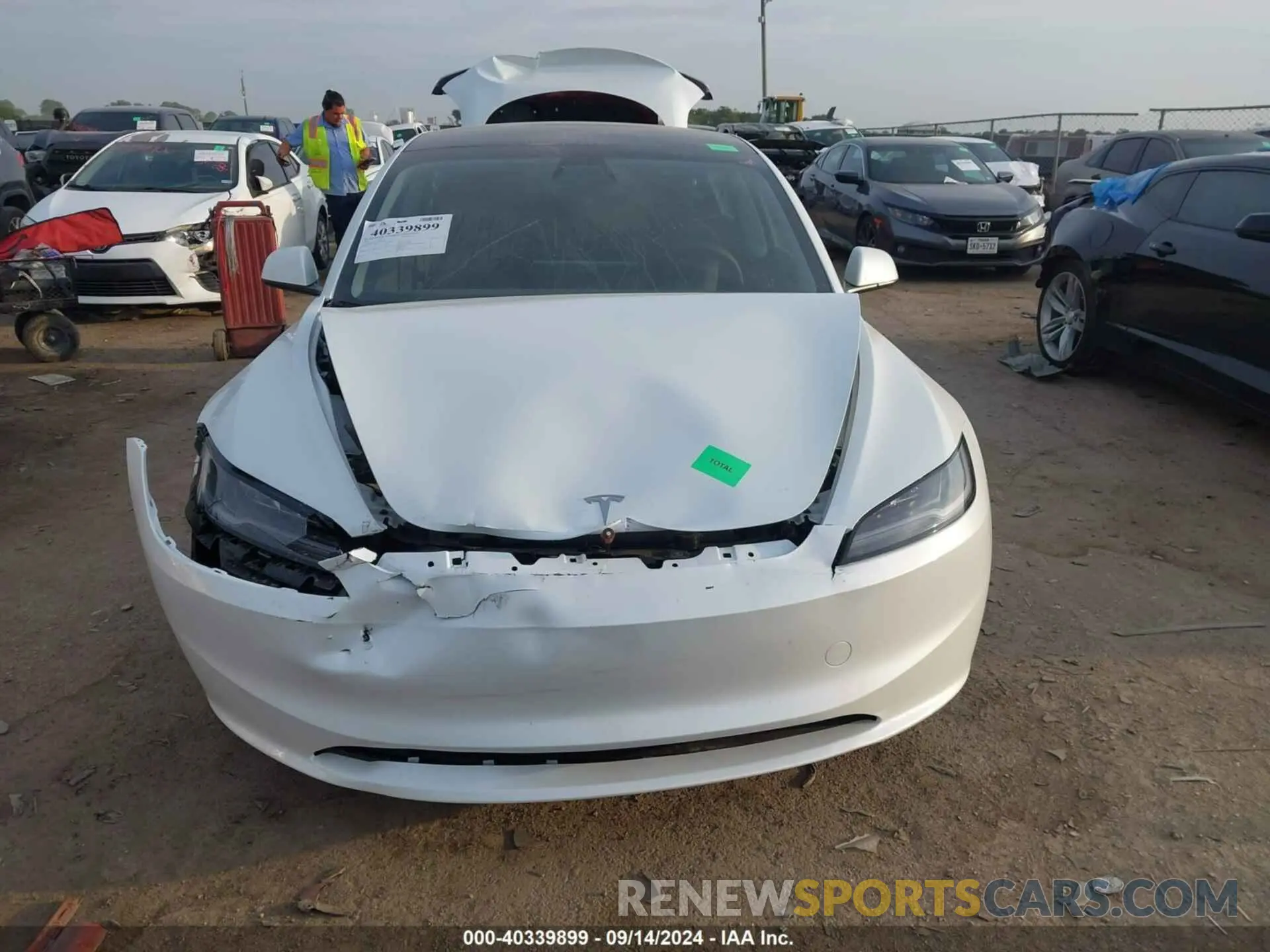 11 fotografías del automóvil dañado 5YJ3E1EA3RF823509 TESLA MODEL 3 2024