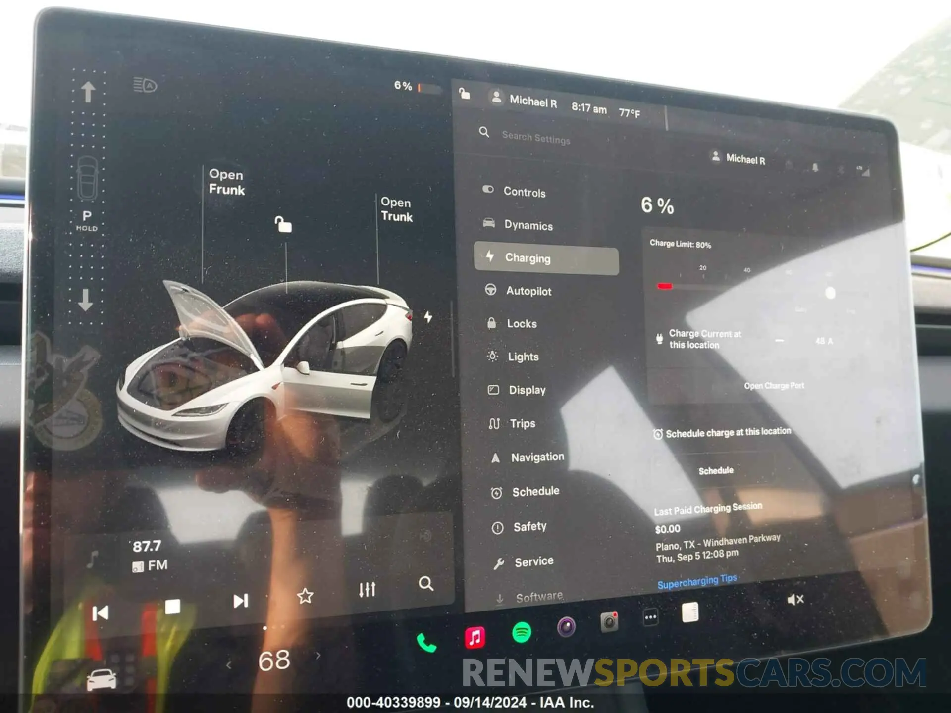 16 fotografías del automóvil dañado 5YJ3E1EA3RF823509 TESLA MODEL 3 2024