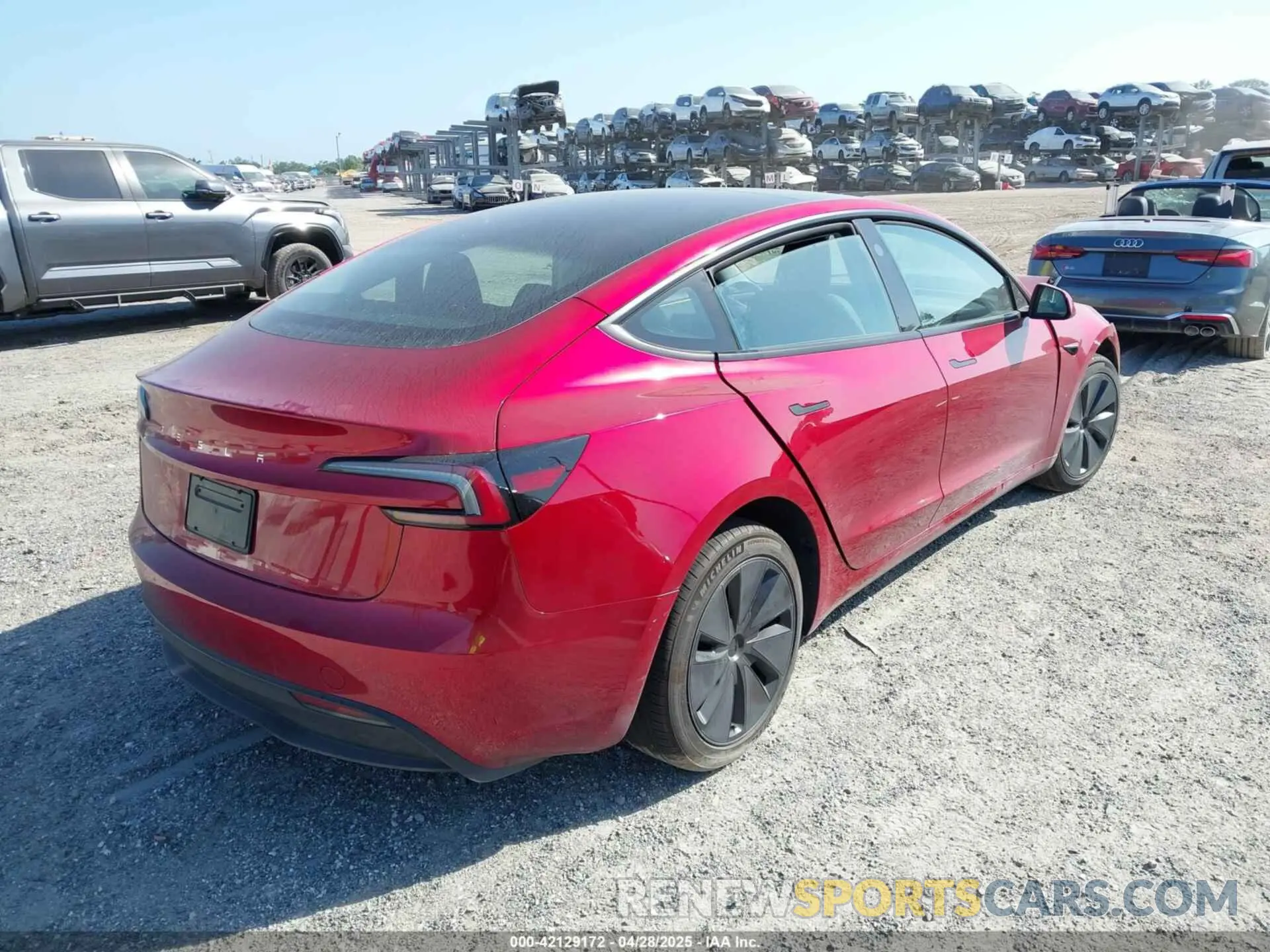 4 fotografías del automóvil dañado 5YJ3E1EA3RF858521 TESLA MODEL 3 2024