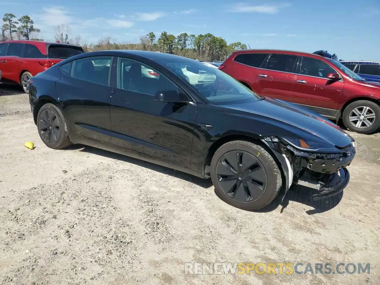 4 fotografías del automóvil dañado 5YJ3E1EA3RF872810 TESLA MODEL 3 2024