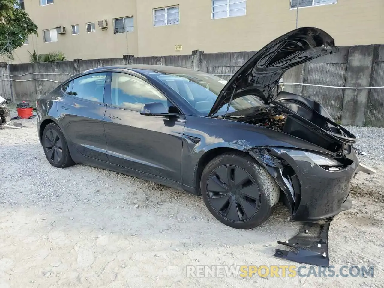 4 fotografías del automóvil dañado 5YJ3E1EA4RF727260 TESLA MODEL 3 2024