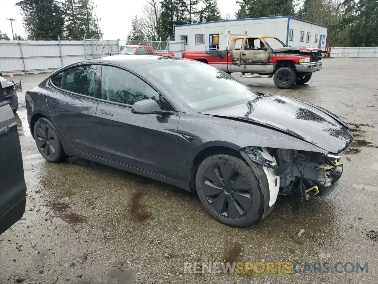 4 fotografías del automóvil dañado 5YJ3E1EA4RF730871 TESLA MODEL 3 2024