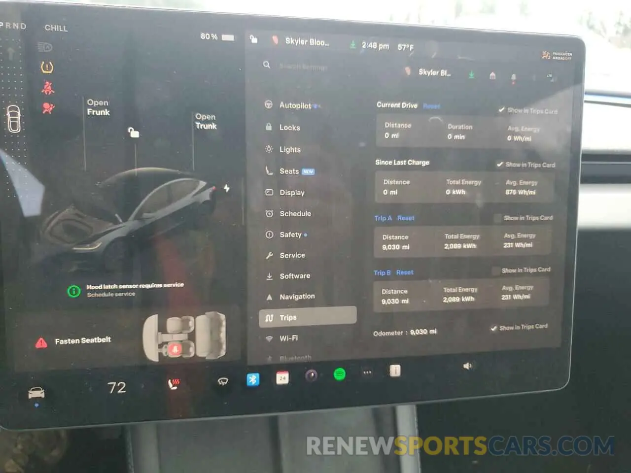 9 fotografías del automóvil dañado 5YJ3E1EA4RF730871 TESLA MODEL 3 2024