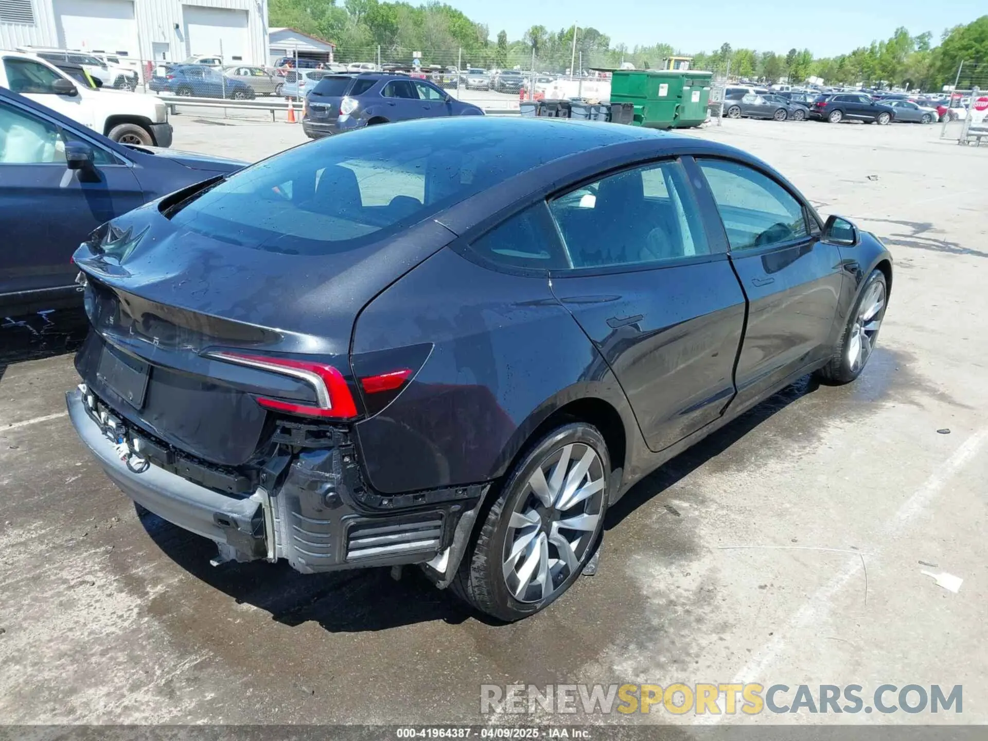 4 fotografías del automóvil dañado 5YJ3E1EA4RF735729 TESLA MODEL 3 2024