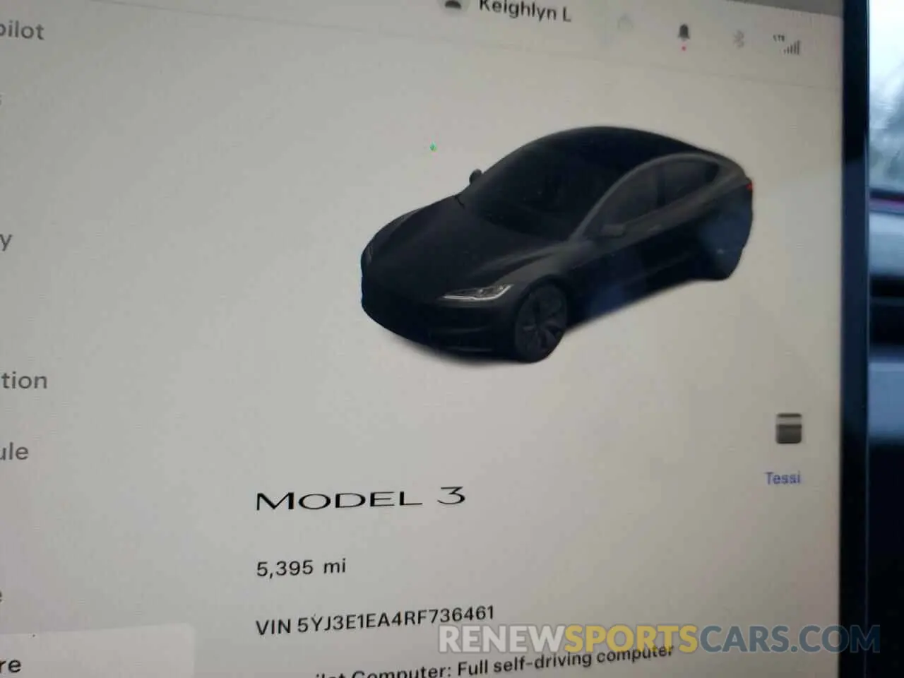 9 fotografías del automóvil dañado 5YJ3E1EA4RF736461 TESLA MODEL 3 2024