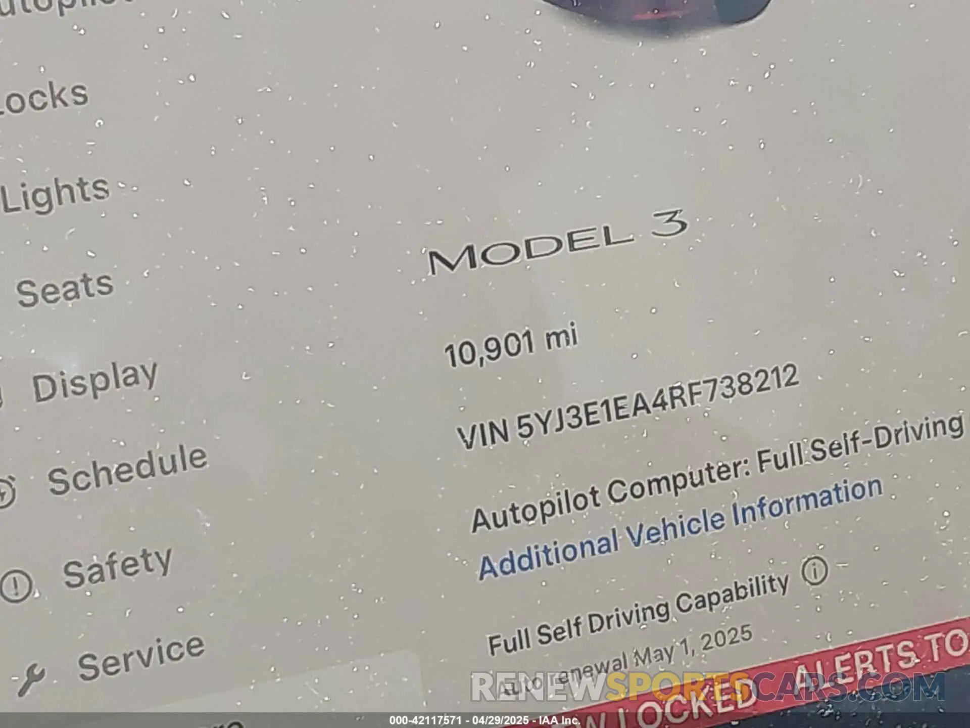 14 fotografías del automóvil dañado 5YJ3E1EA4RF738212 TESLA MODEL 3 2024