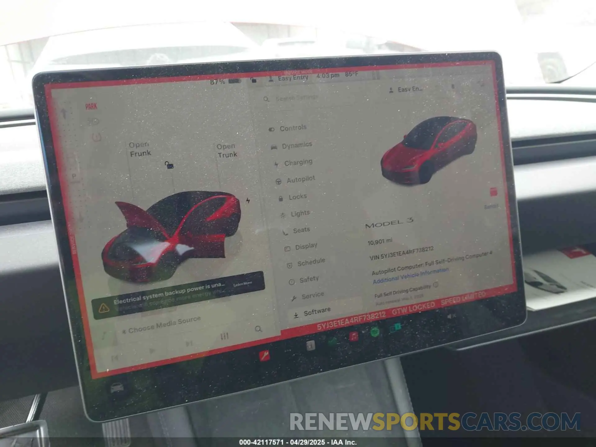 7 fotografías del automóvil dañado 5YJ3E1EA4RF738212 TESLA MODEL 3 2024