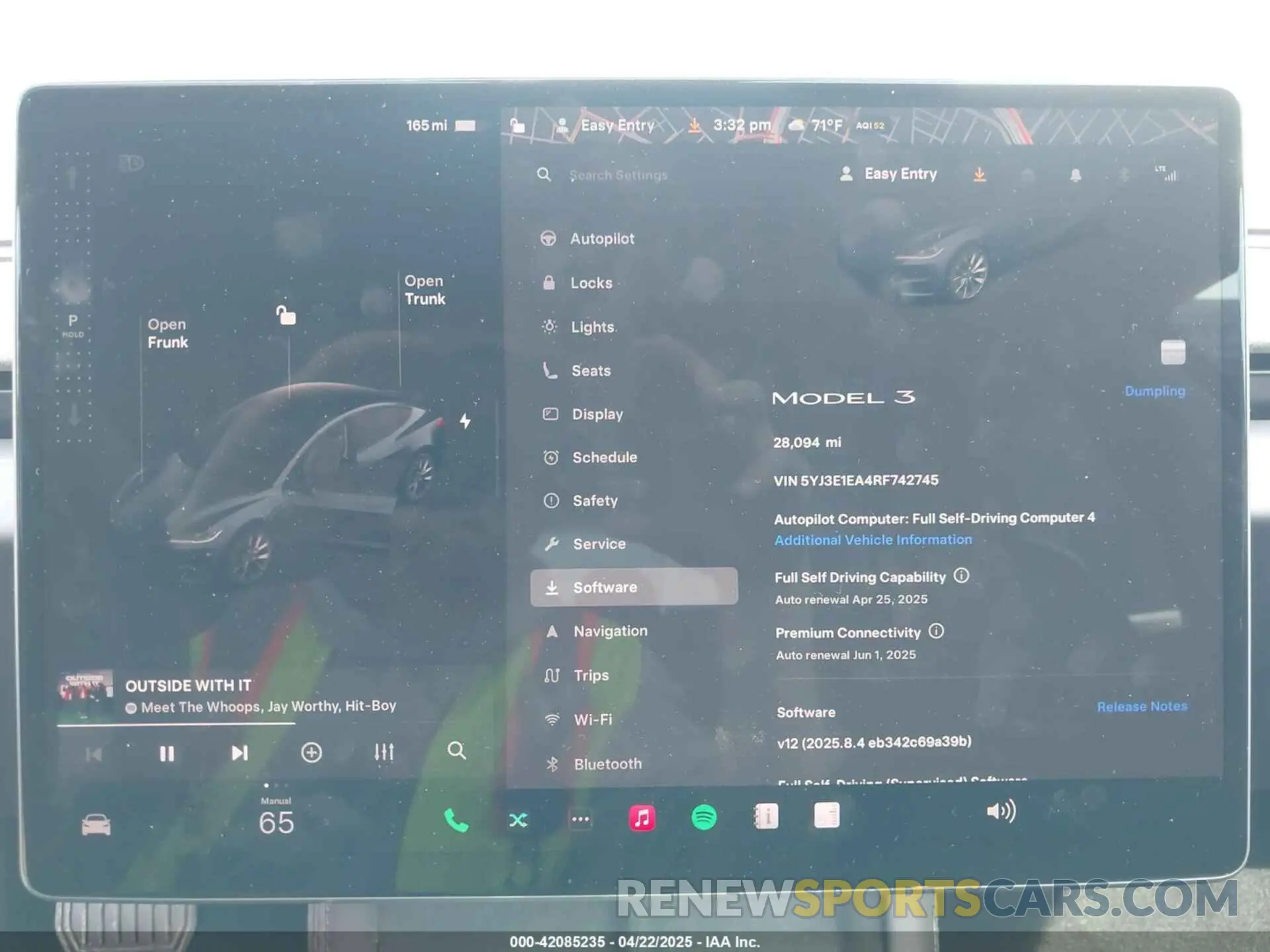 7 fotografías del automóvil dañado 5YJ3E1EA4RF742745 TESLA MODEL 3 2024