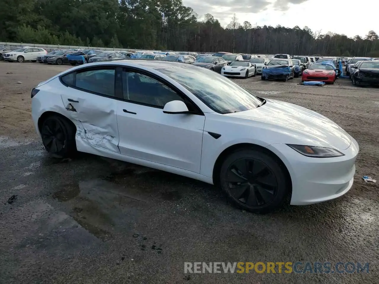 4 fotografías del automóvil dañado 5YJ3E1EA4RF825415 TESLA MODEL 3 2024