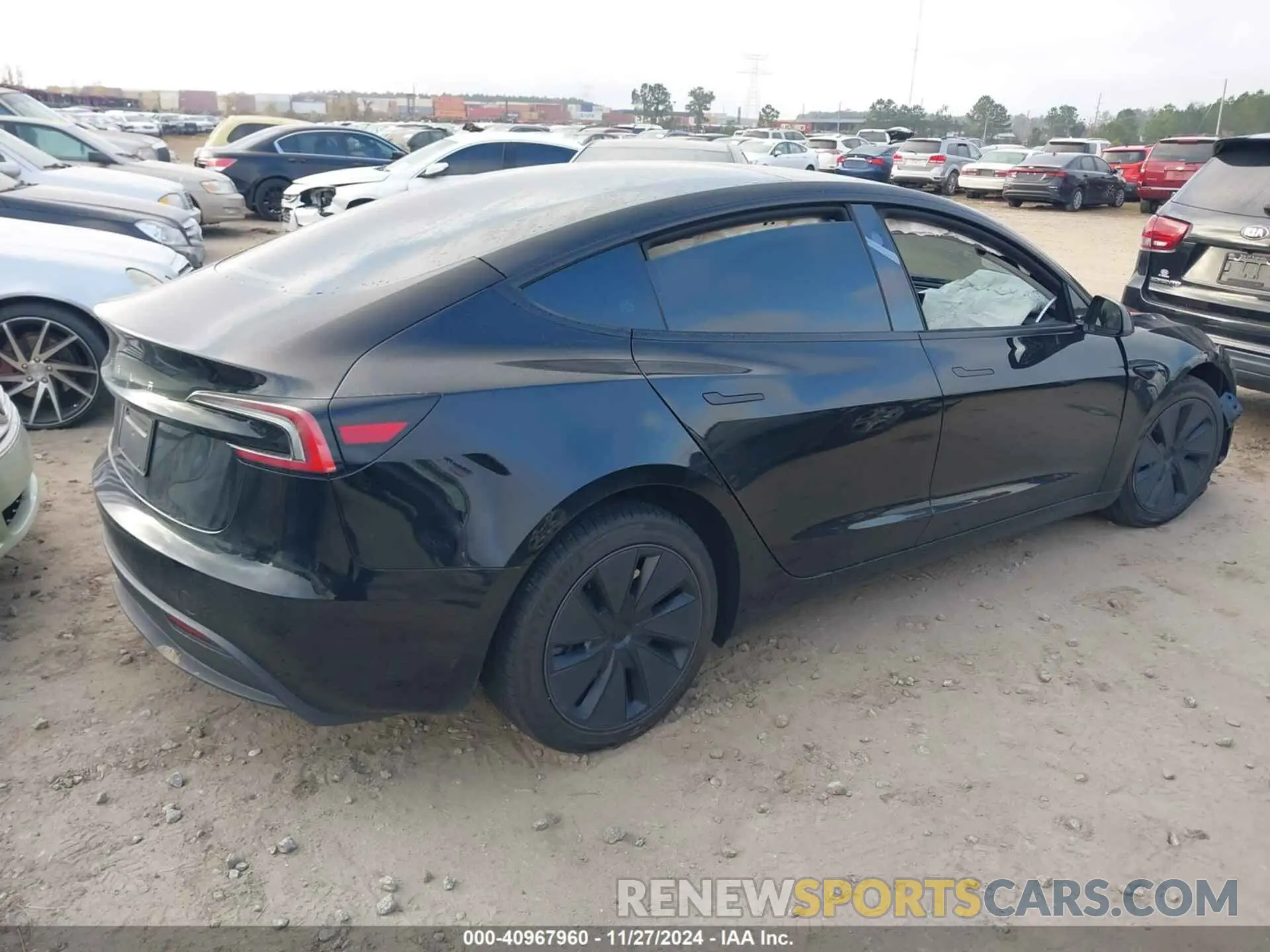 4 fotografías del automóvil dañado 5YJ3E1EA4RF835779 TESLA MODEL 3 2024