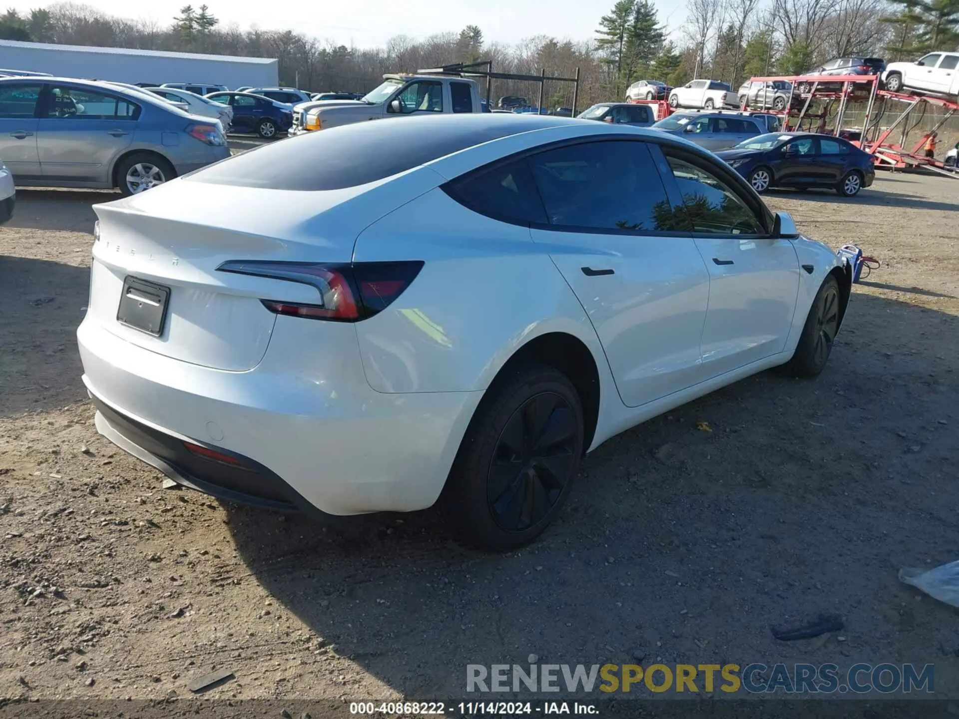 4 fotografías del automóvil dañado 5YJ3E1EA4RF849567 TESLA MODEL 3 2024