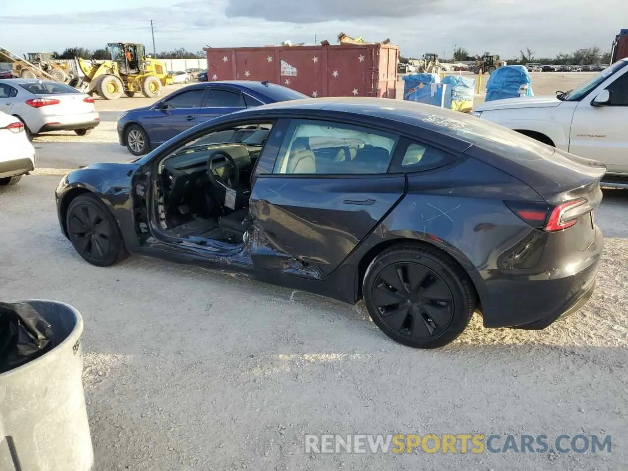2 fotografías del automóvil dañado 5YJ3E1EA4RF871956 TESLA MODEL 3 2024