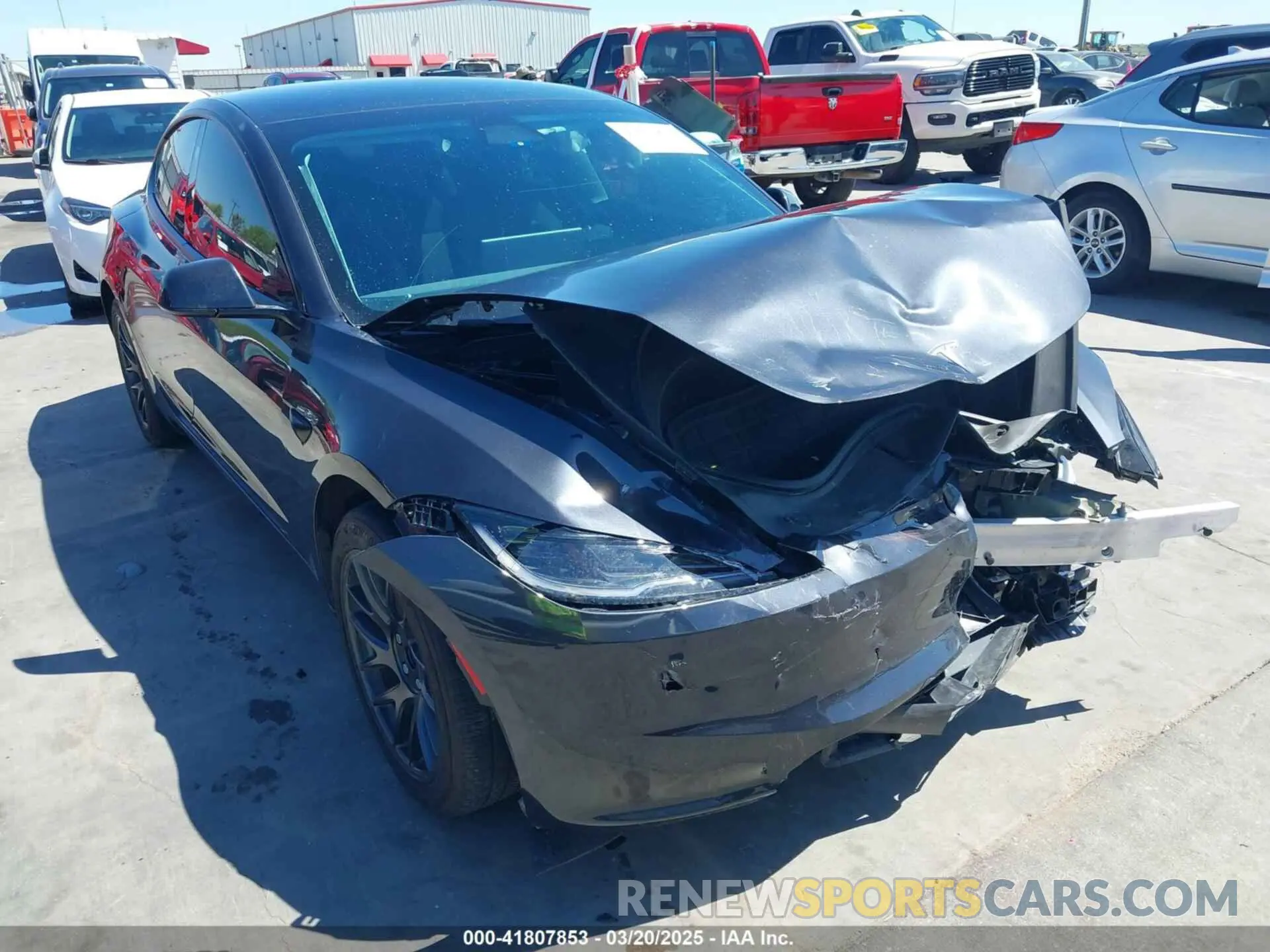 1 fotografías del automóvil dañado 5YJ3E1EA5RF718857 TESLA MODEL 3 2024