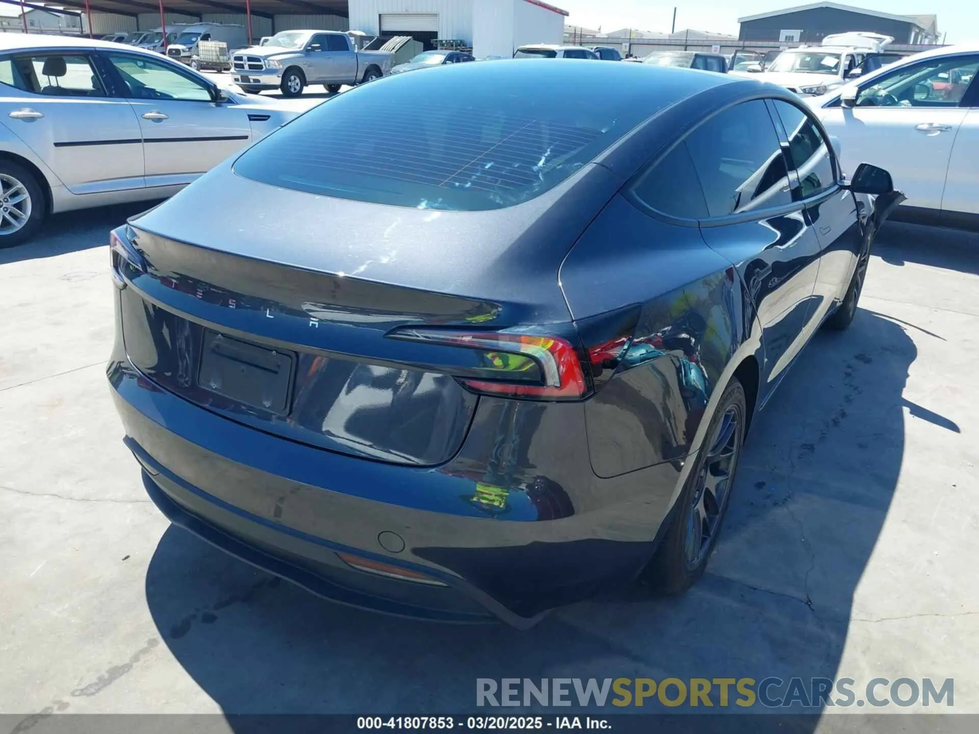 4 fotografías del automóvil dañado 5YJ3E1EA5RF718857 TESLA MODEL 3 2024