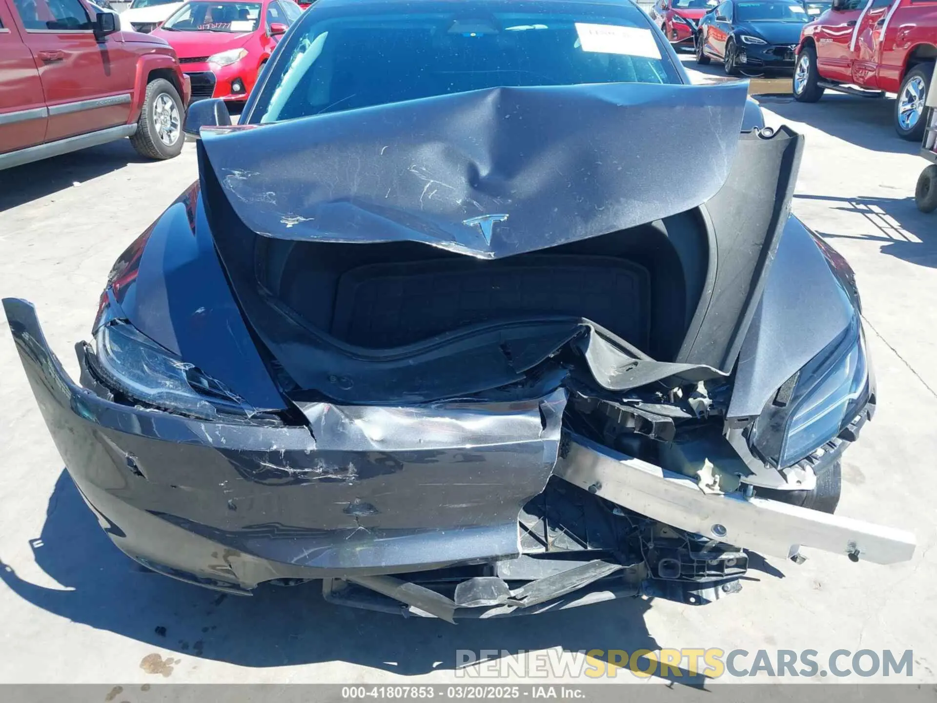 6 fotografías del automóvil dañado 5YJ3E1EA5RF718857 TESLA MODEL 3 2024