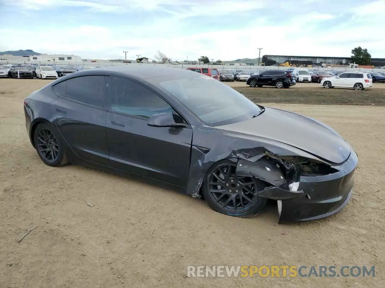 4 fotografías del automóvil dañado 5YJ3E1EA5RF741944 TESLA MODEL 3 2024