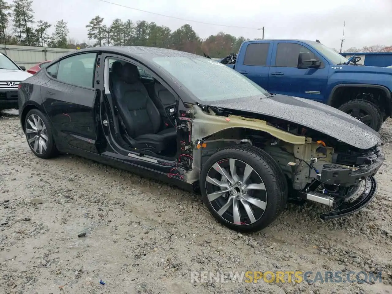 4 fotografías del automóvil dañado 5YJ3E1EA5RF748960 TESLA MODEL 3 2024