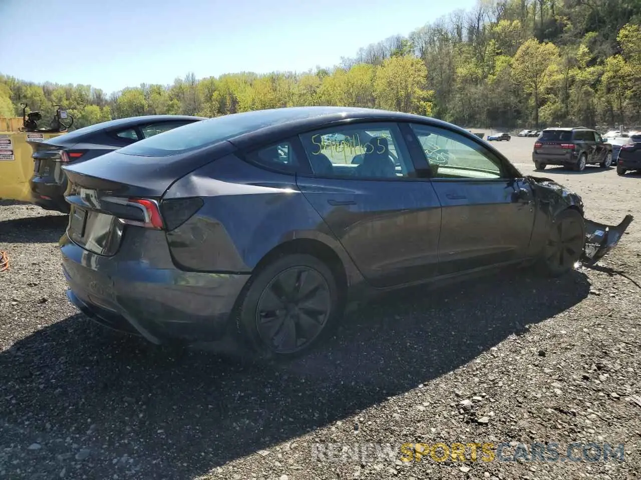 3 fotografías del automóvil dañado 5YJ3E1EA5RF771297 TESLA MODEL 3 2024