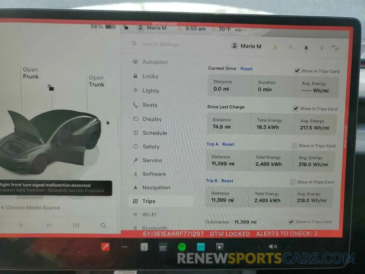 9 fotografías del automóvil dañado 5YJ3E1EA5RF771297 TESLA MODEL 3 2024