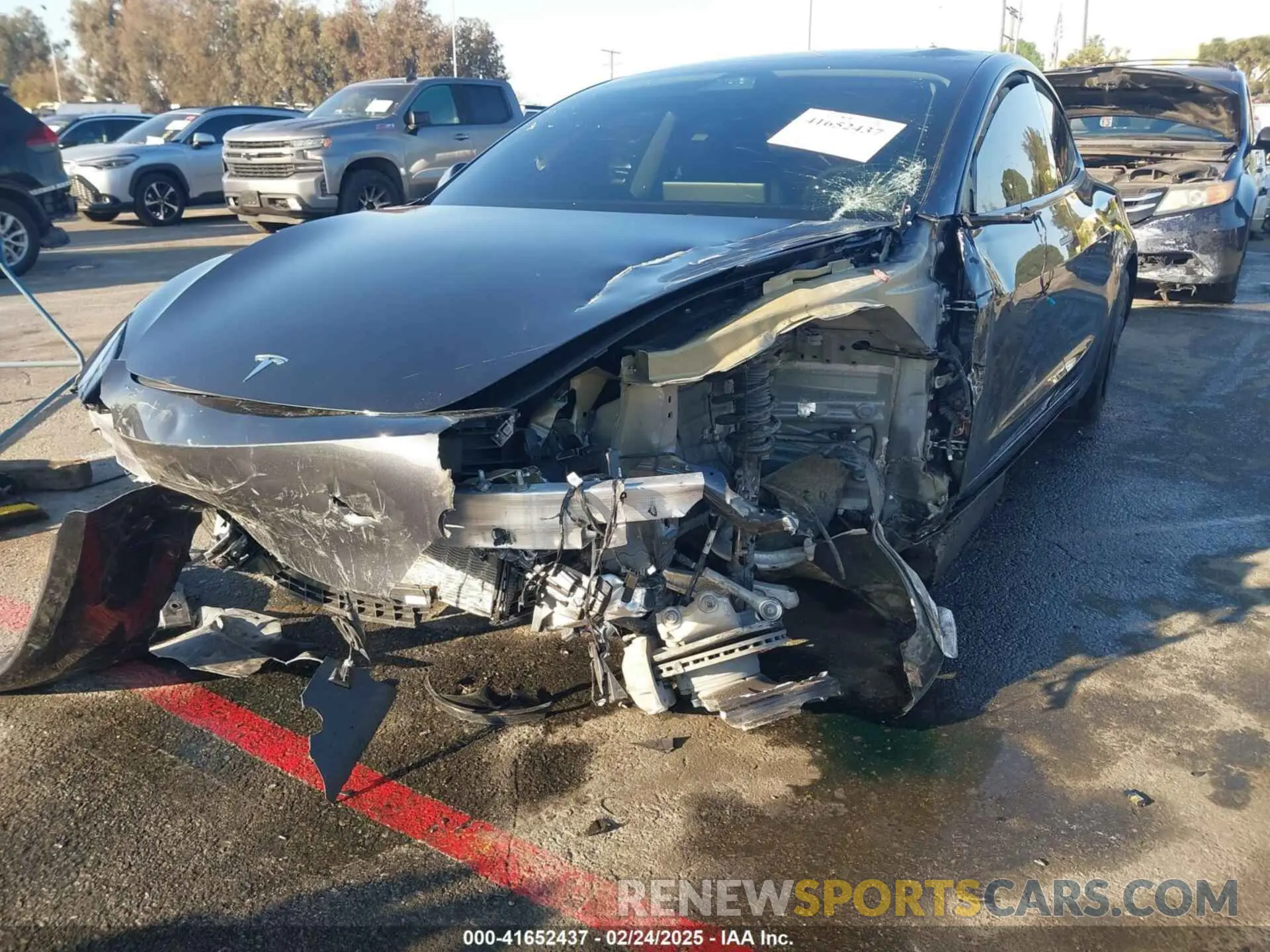 6 fotografías del automóvil dañado 5YJ3E1EA5RF783661 TESLA MODEL 3 2024