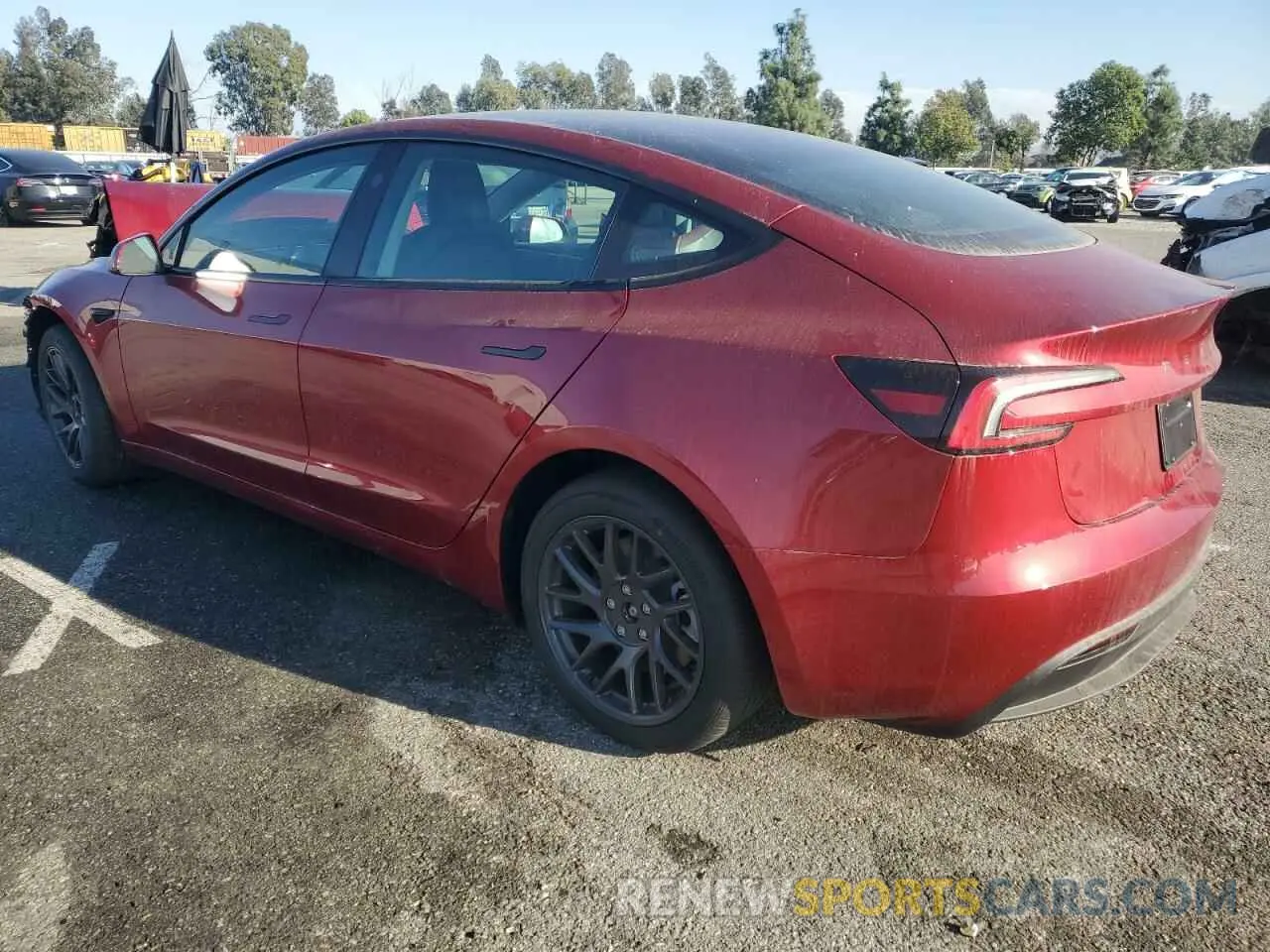 2 fotografías del automóvil dañado 5YJ3E1EA5RF784955 TESLA MODEL 3 2024