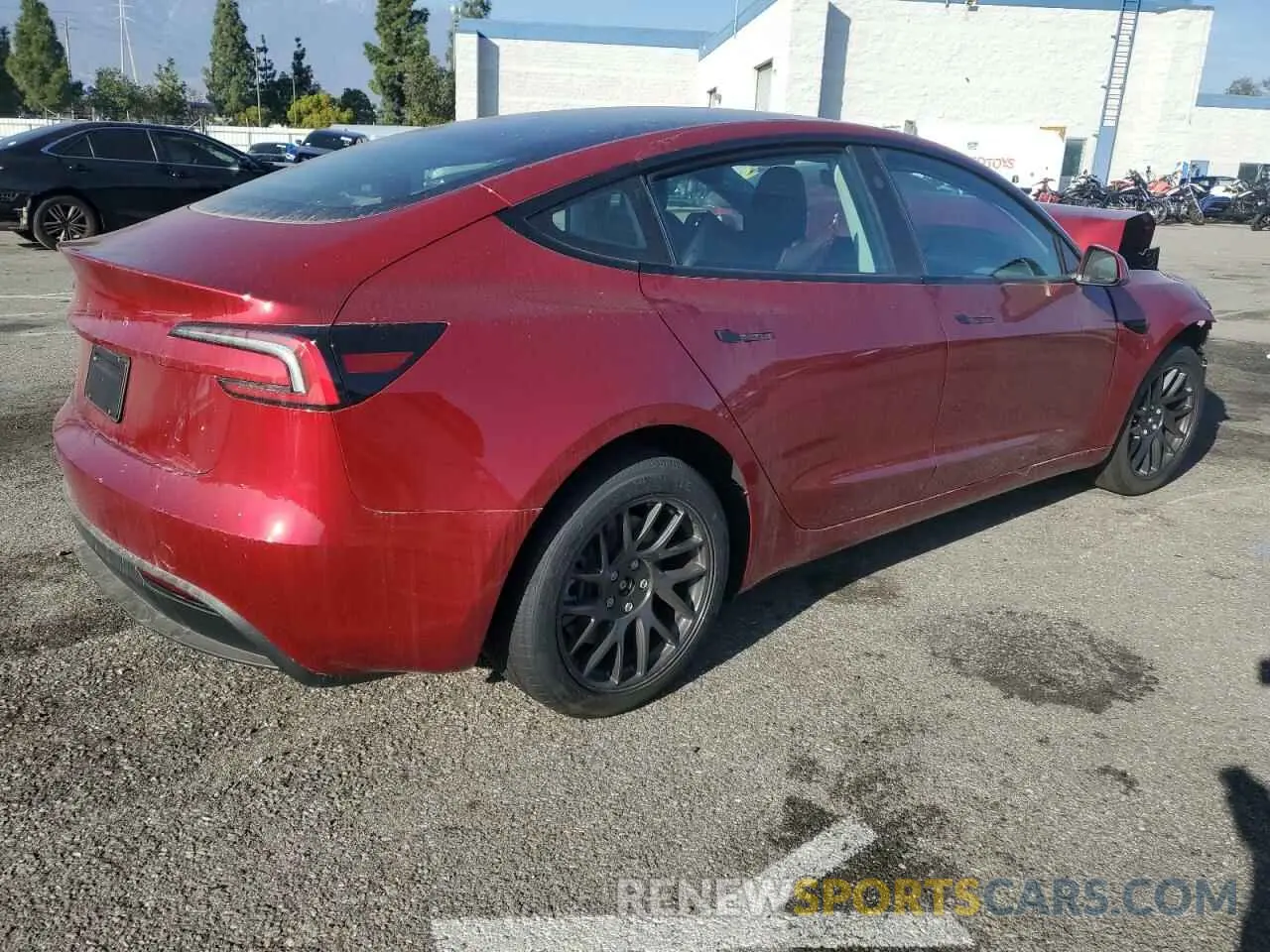 3 fotografías del automóvil dañado 5YJ3E1EA5RF784955 TESLA MODEL 3 2024
