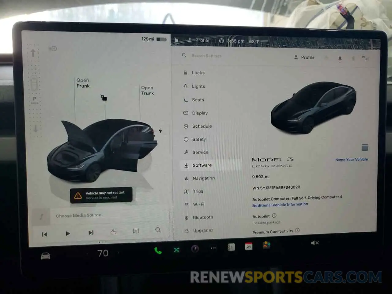9 fotografías del automóvil dañado 5YJ3E1EA5RF843020 TESLA MODEL 3 2024