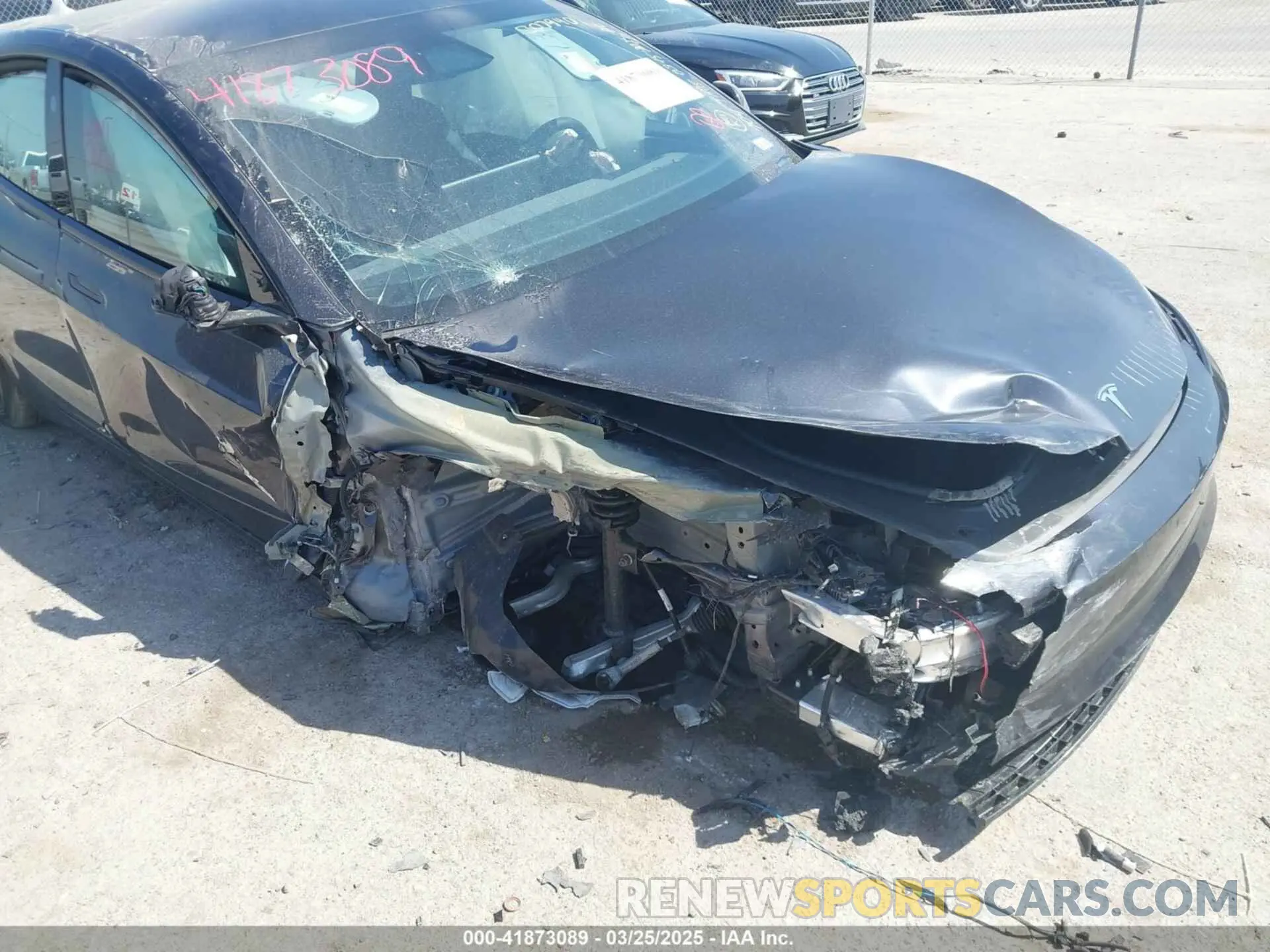 6 fotografías del automóvil dañado 5YJ3E1EA5RF843972 TESLA MODEL 3 2024