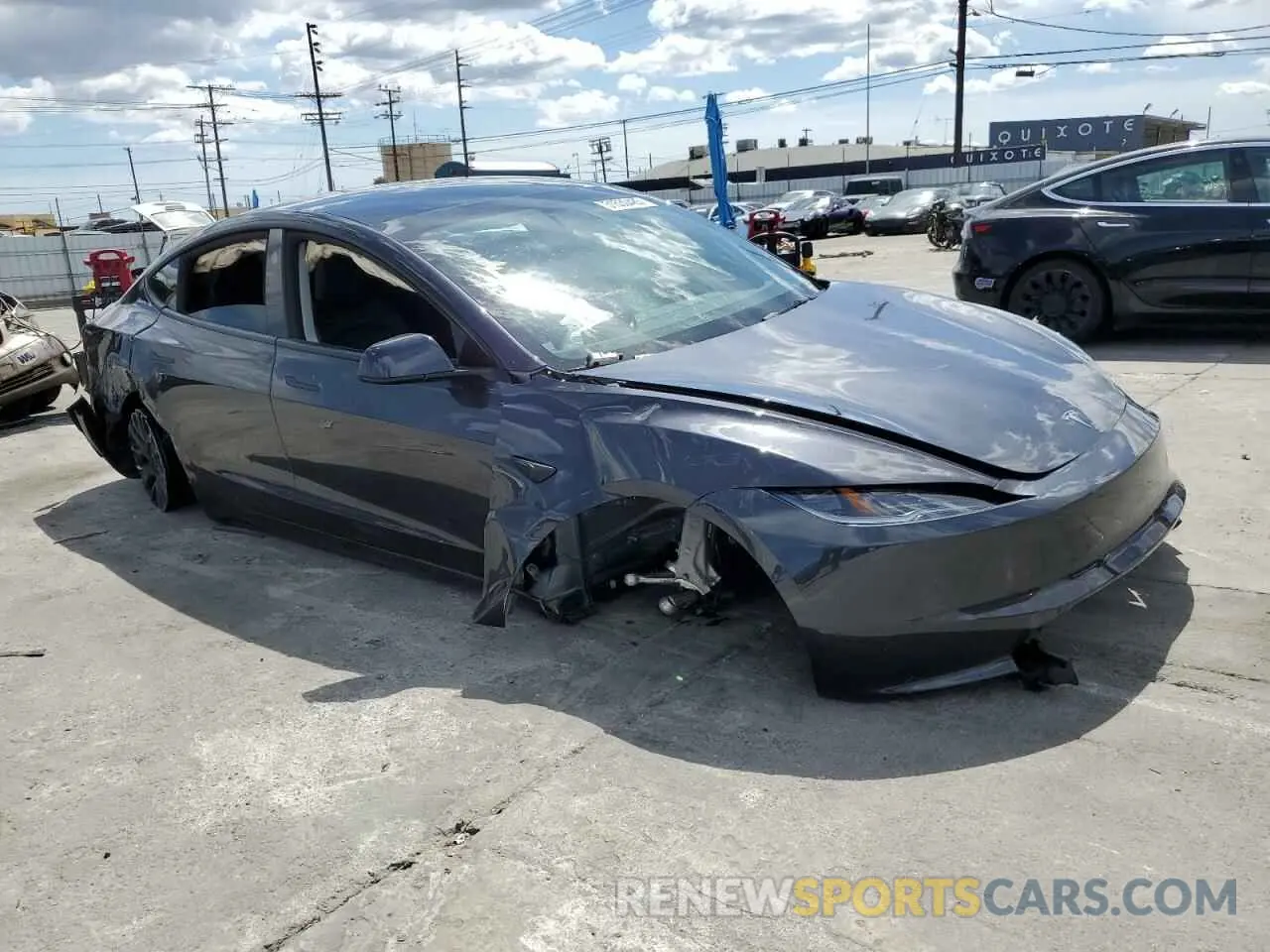 4 fotografías del automóvil dañado 5YJ3E1EA5RF844488 TESLA MODEL 3 2024