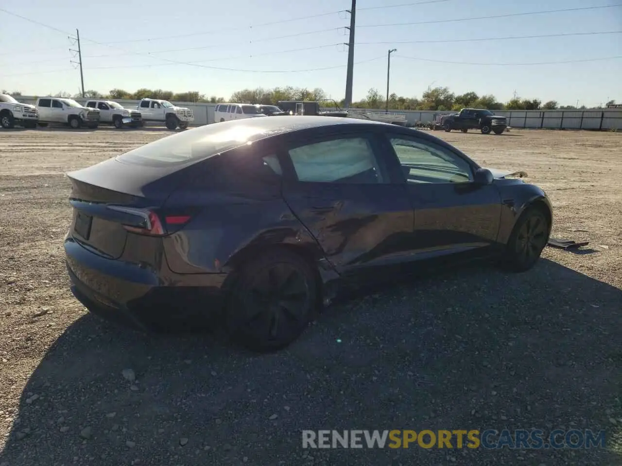 3 fotografías del automóvil dañado 5YJ3E1EA5RF863297 TESLA MODEL 3 2024