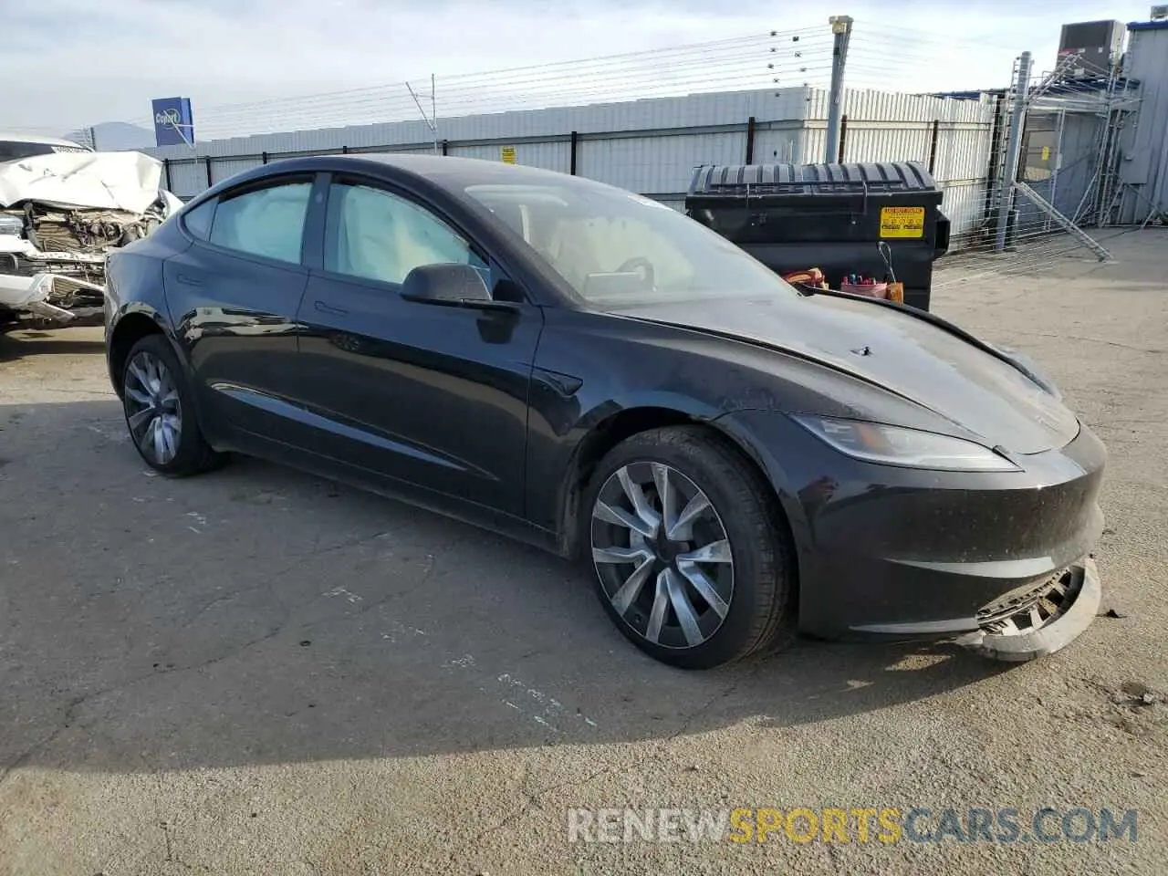 4 fotografías del automóvil dañado 5YJ3E1EA5RF870167 TESLA MODEL 3 2024