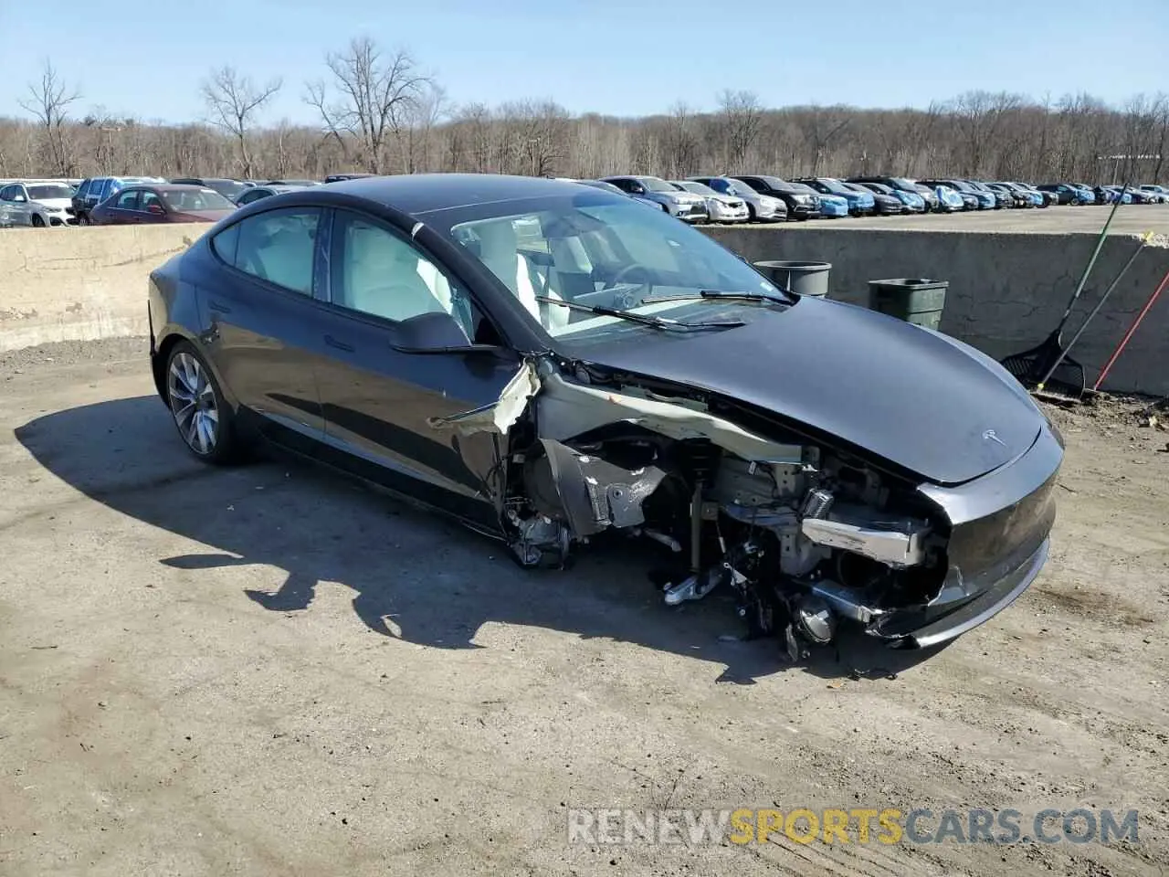 4 fotografías del automóvil dañado 5YJ3E1EA5RF871819 TESLA MODEL 3 2024