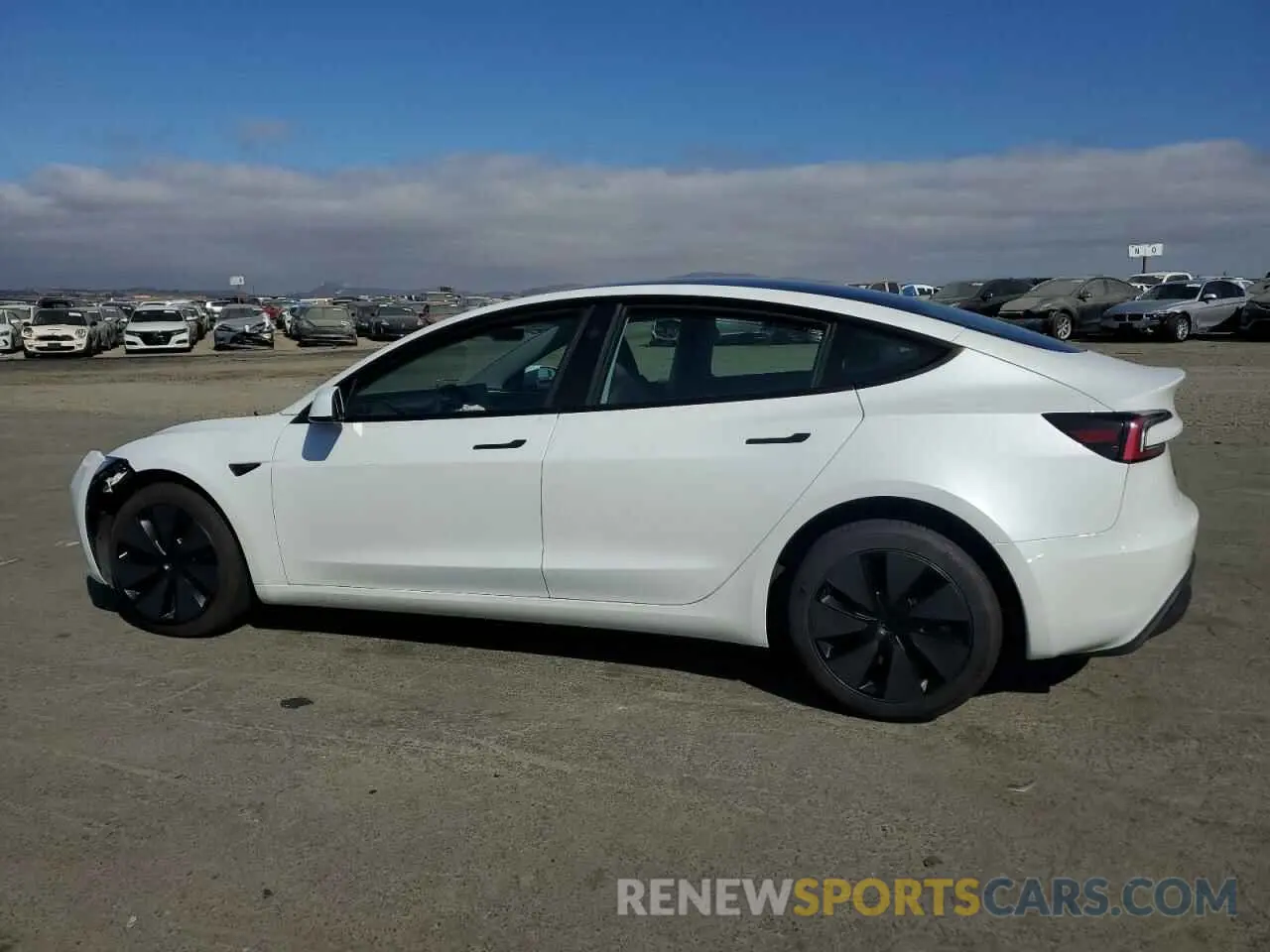 2 fotografías del automóvil dañado 5YJ3E1EA6RF721685 TESLA MODEL 3 2024