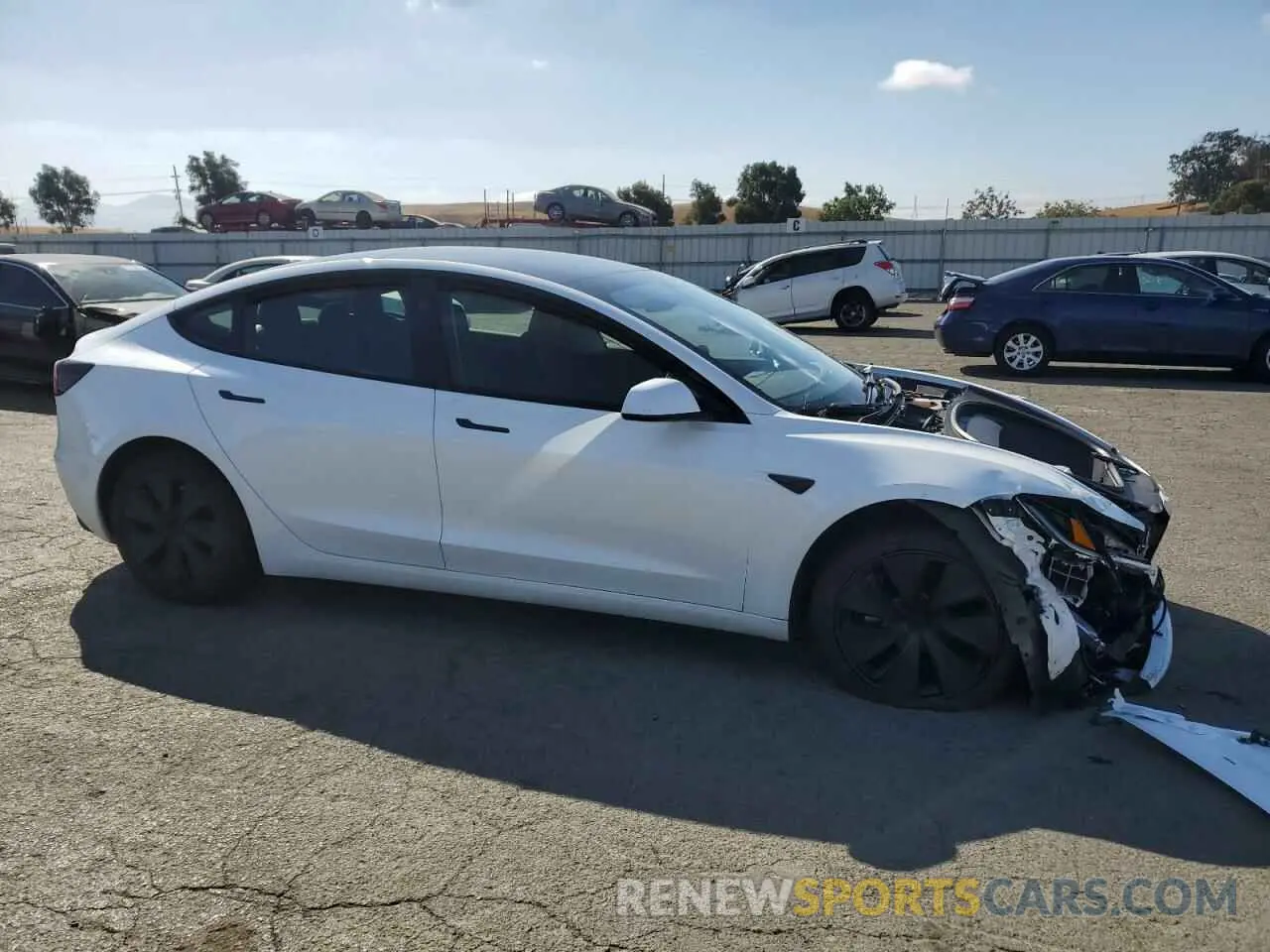 4 fotografías del automóvil dañado 5YJ3E1EA6RF721685 TESLA MODEL 3 2024