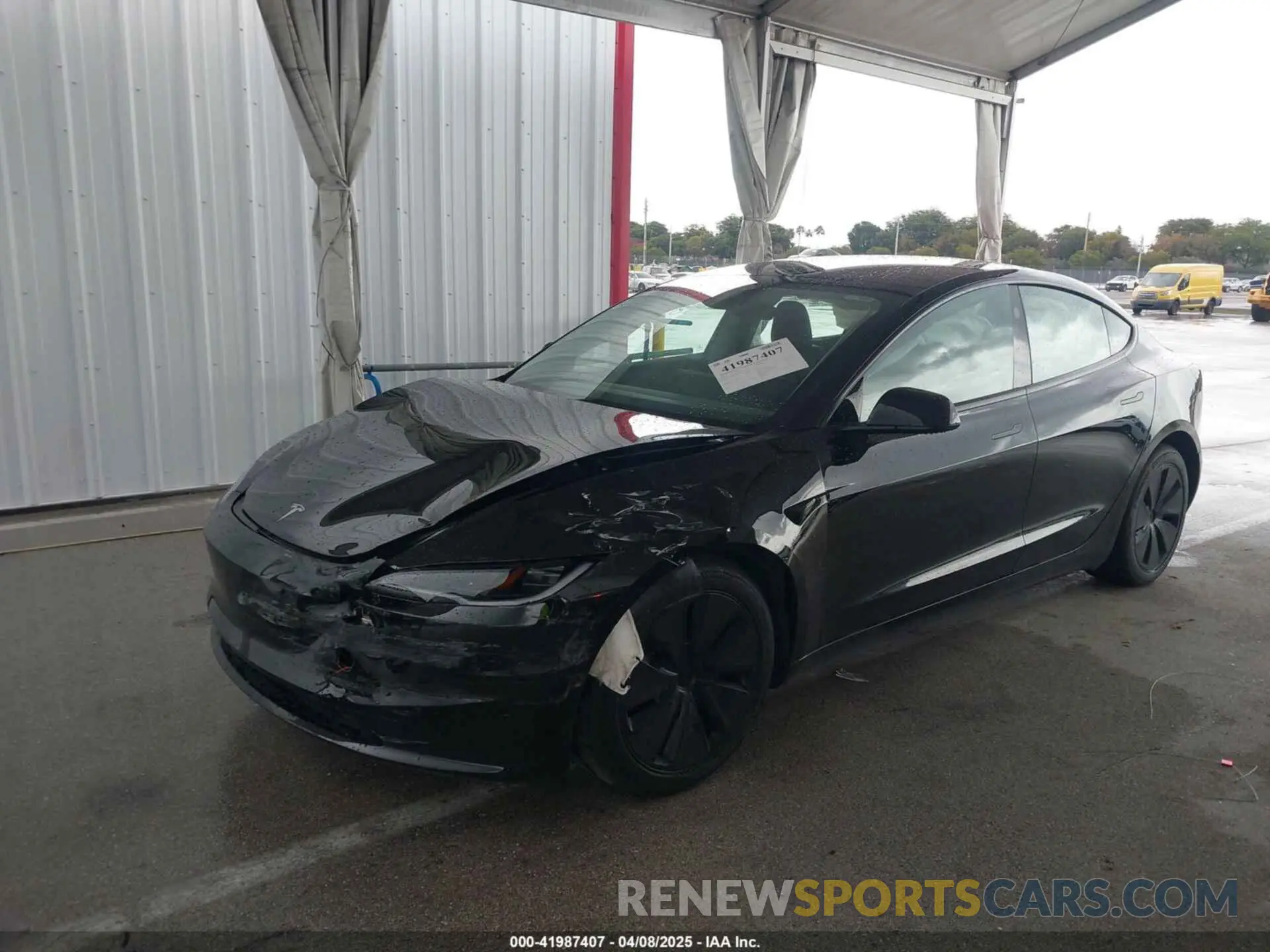 2 fotografías del automóvil dañado 5YJ3E1EA6RF731312 TESLA MODEL 3 2024