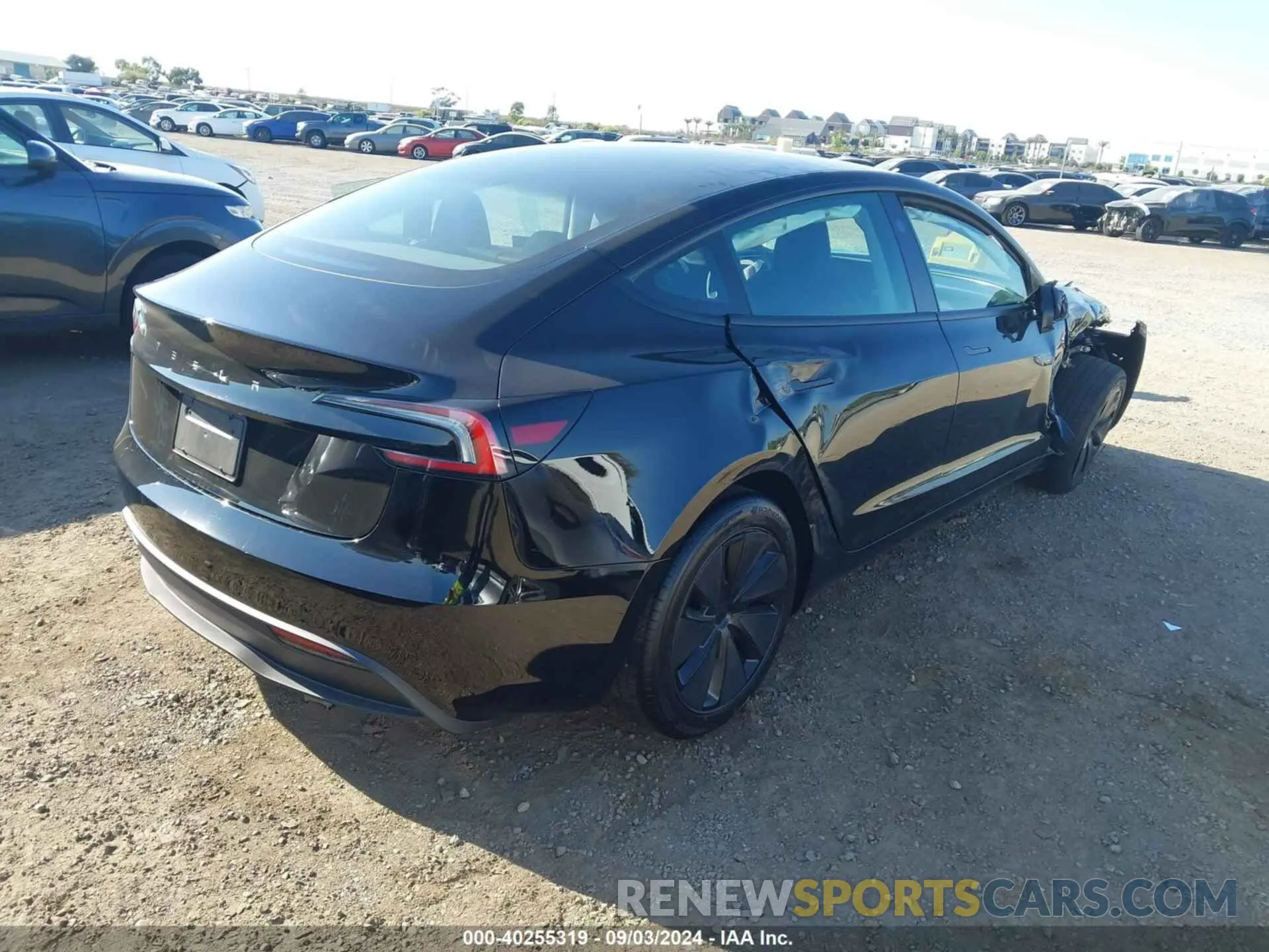4 fotografías del automóvil dañado 5YJ3E1EA6RF739913 TESLA MODEL 3 2024