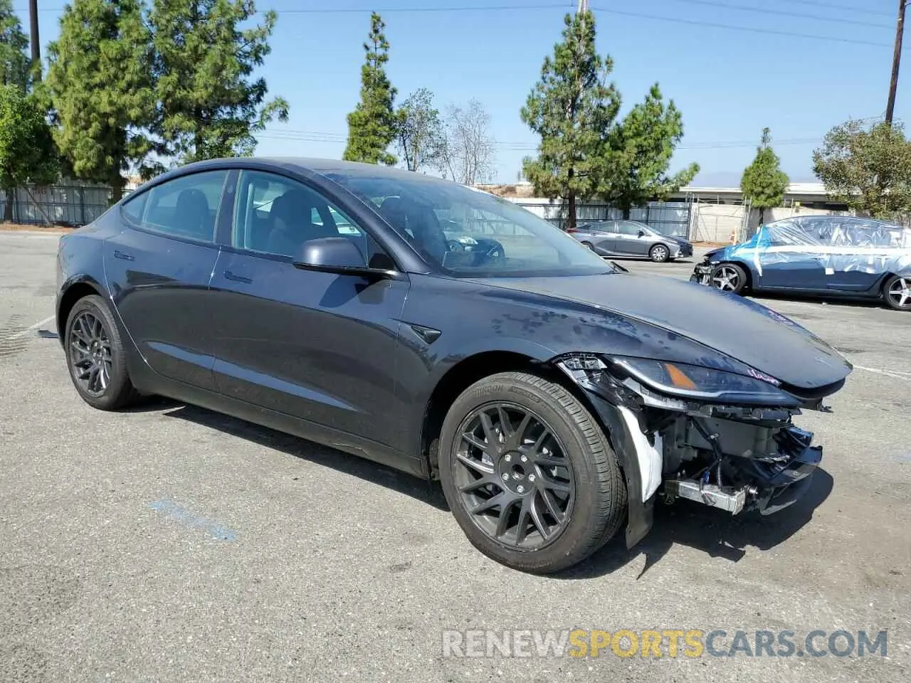 4 fotografías del automóvil dañado 5YJ3E1EA6RF741600 TESLA MODEL 3 2024