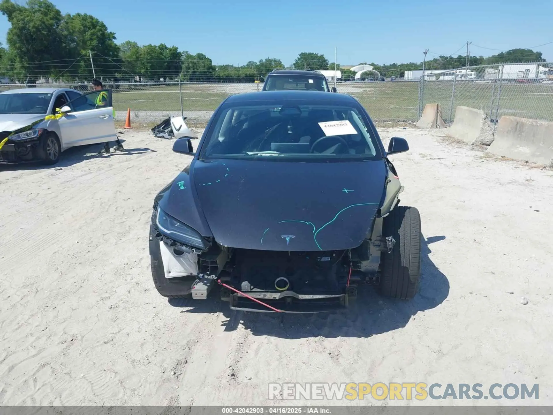 12 fotografías del automóvil dañado 5YJ3E1EA6RF747946 TESLA MODEL 3 2024
