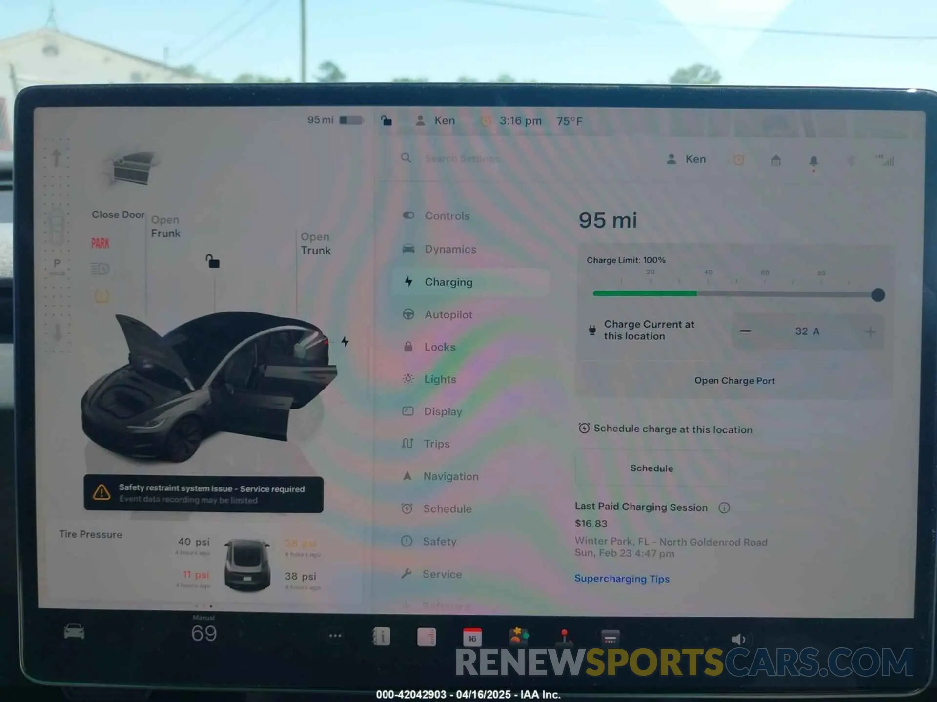 18 fotografías del automóvil dañado 5YJ3E1EA6RF747946 TESLA MODEL 3 2024