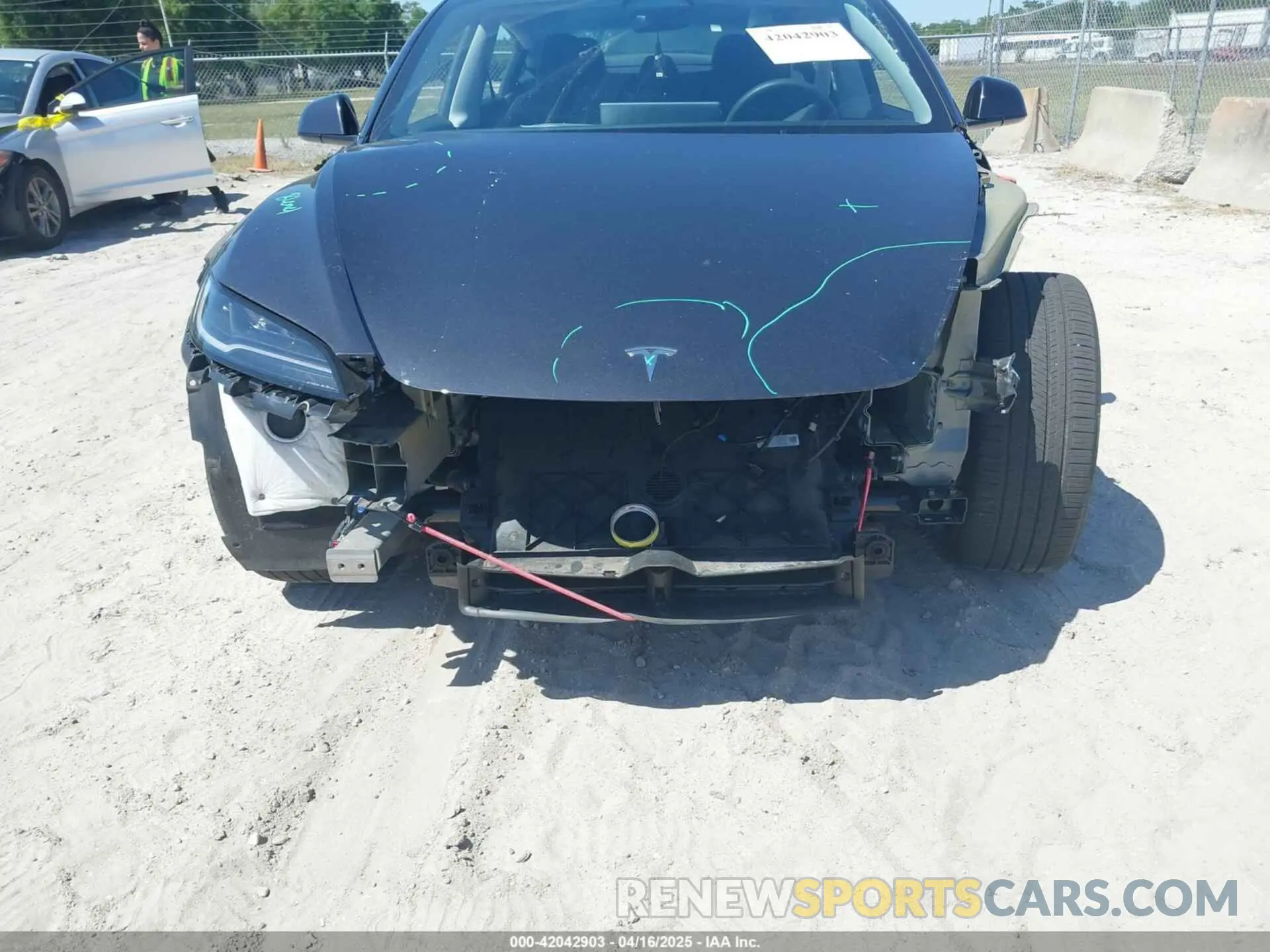 20 fotografías del automóvil dañado 5YJ3E1EA6RF747946 TESLA MODEL 3 2024