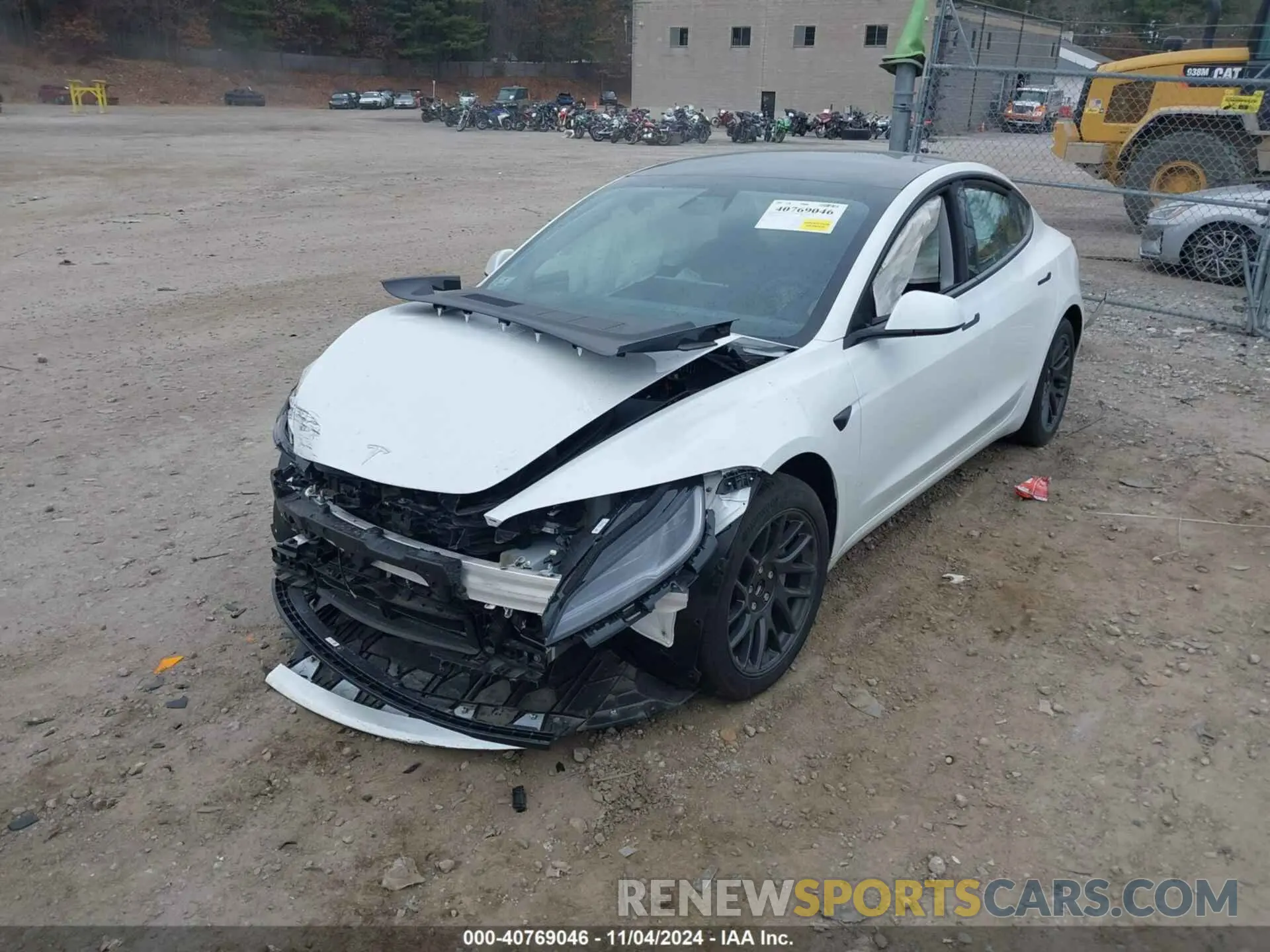 2 fotografías del automóvil dañado 5YJ3E1EA6RF756128 TESLA MODEL 3 2024