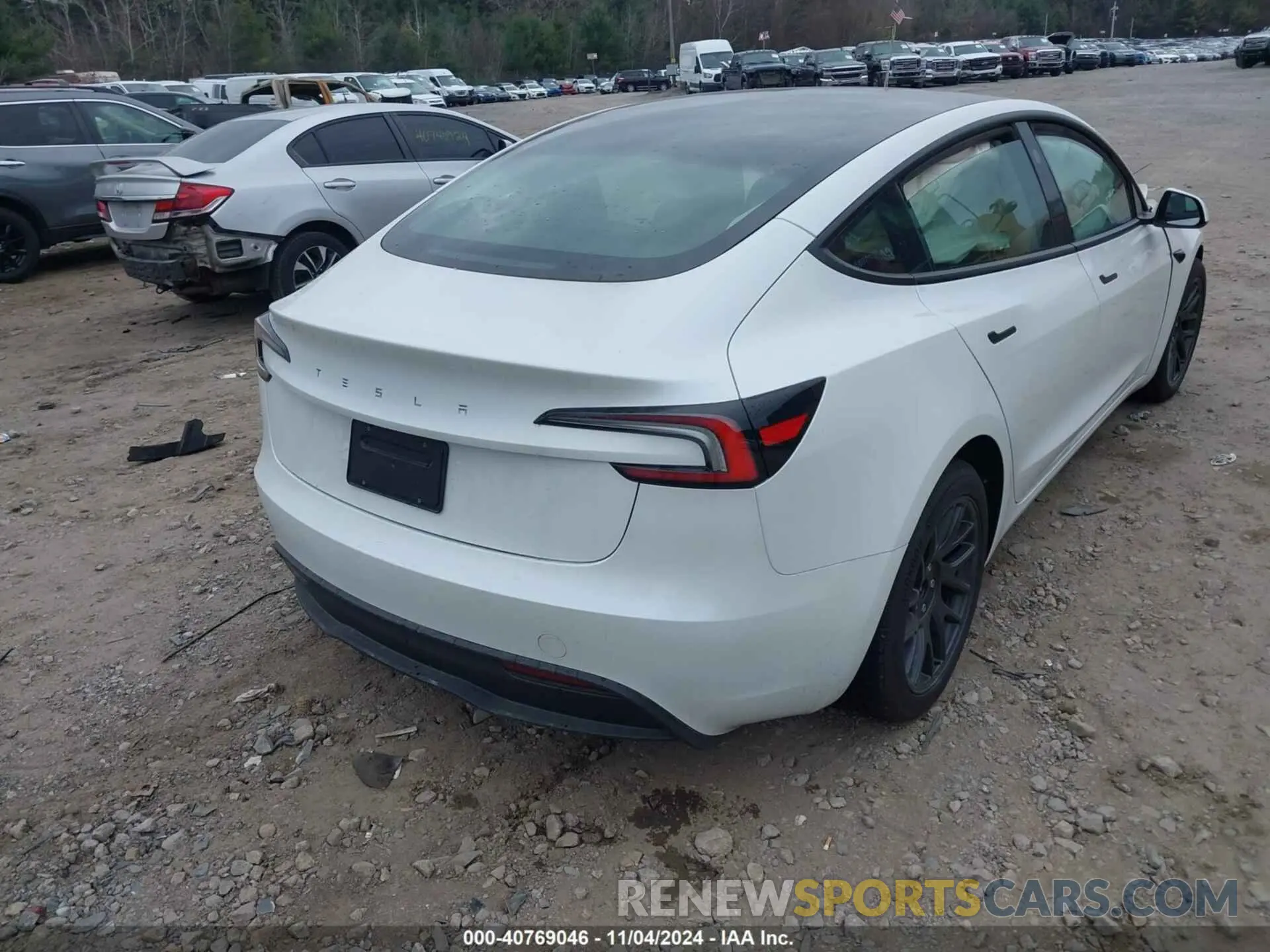 4 fotografías del automóvil dañado 5YJ3E1EA6RF756128 TESLA MODEL 3 2024