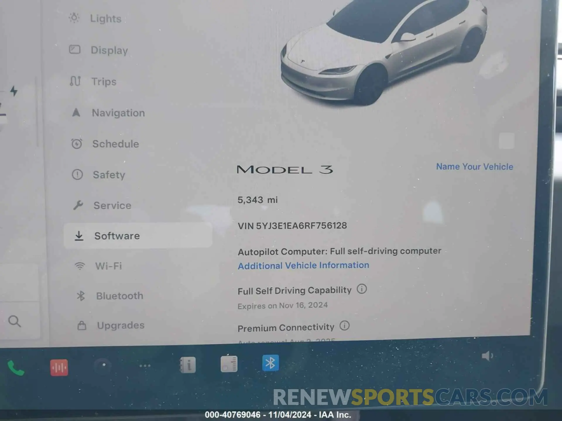 7 fotografías del automóvil dañado 5YJ3E1EA6RF756128 TESLA MODEL 3 2024