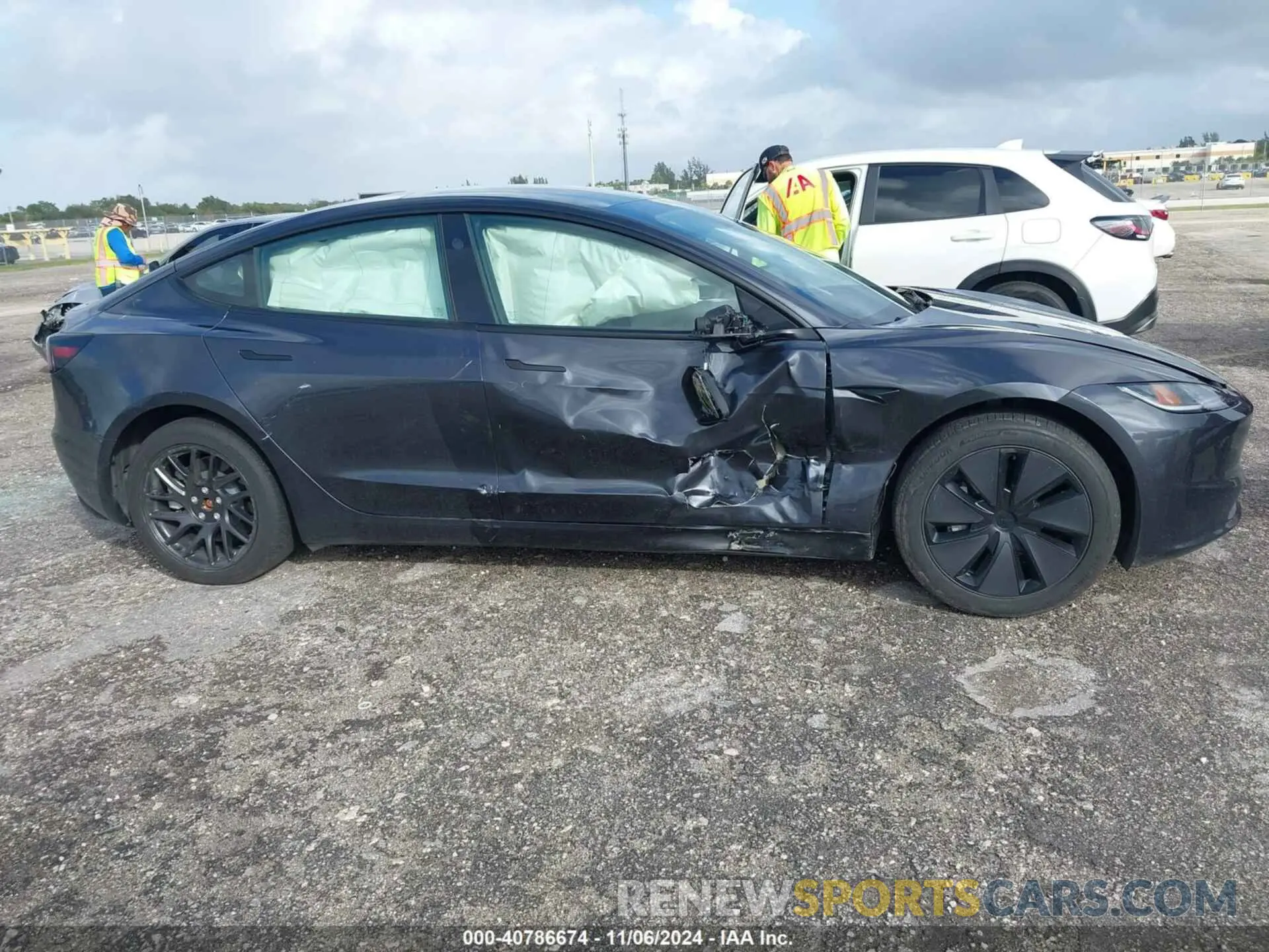 6 fotografías del automóvil dañado 5YJ3E1EA6RF756503 TESLA MODEL 3 2024