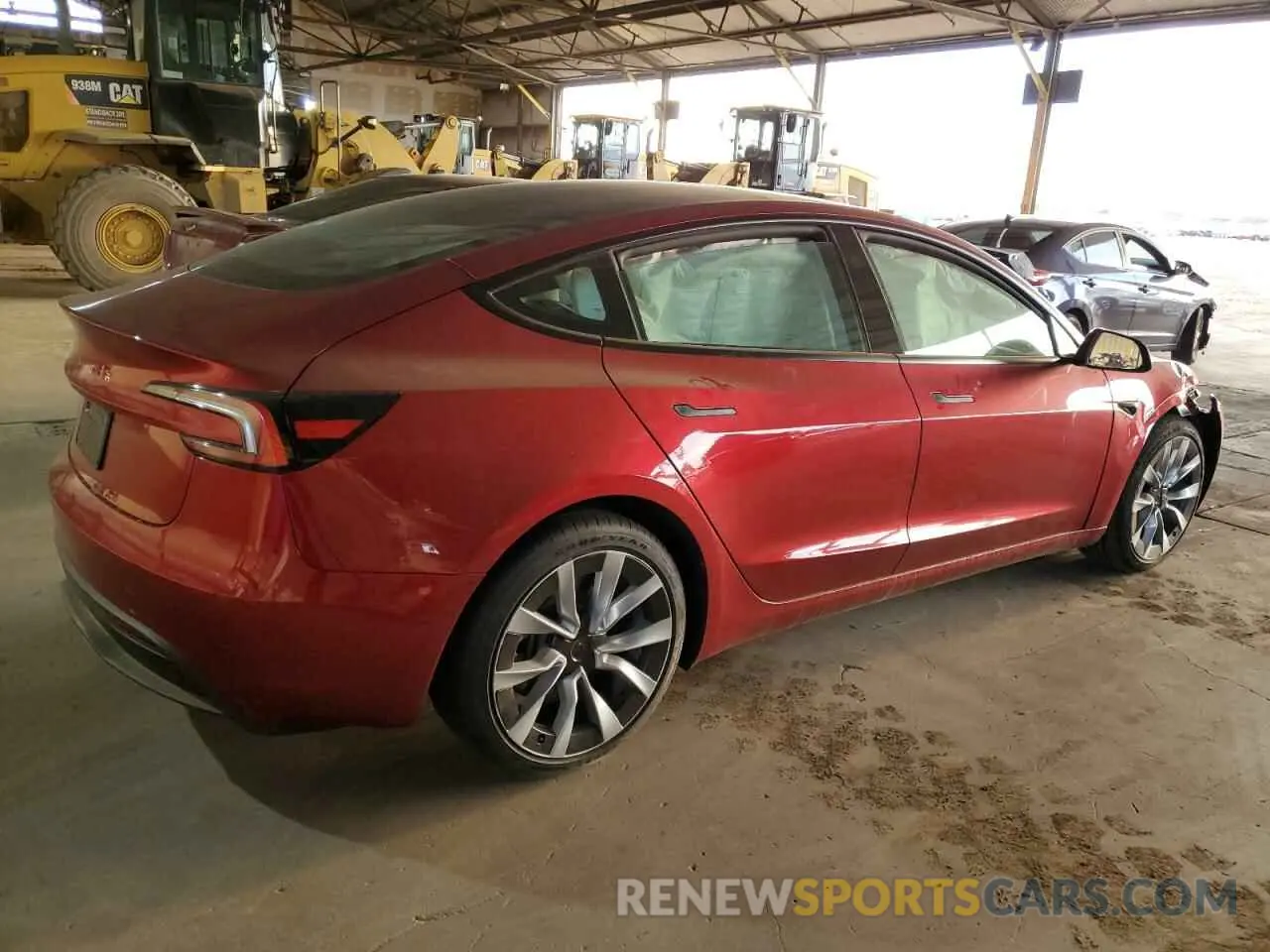 3 fotografías del automóvil dañado 5YJ3E1EA6RF855614 TESLA MODEL 3 2024